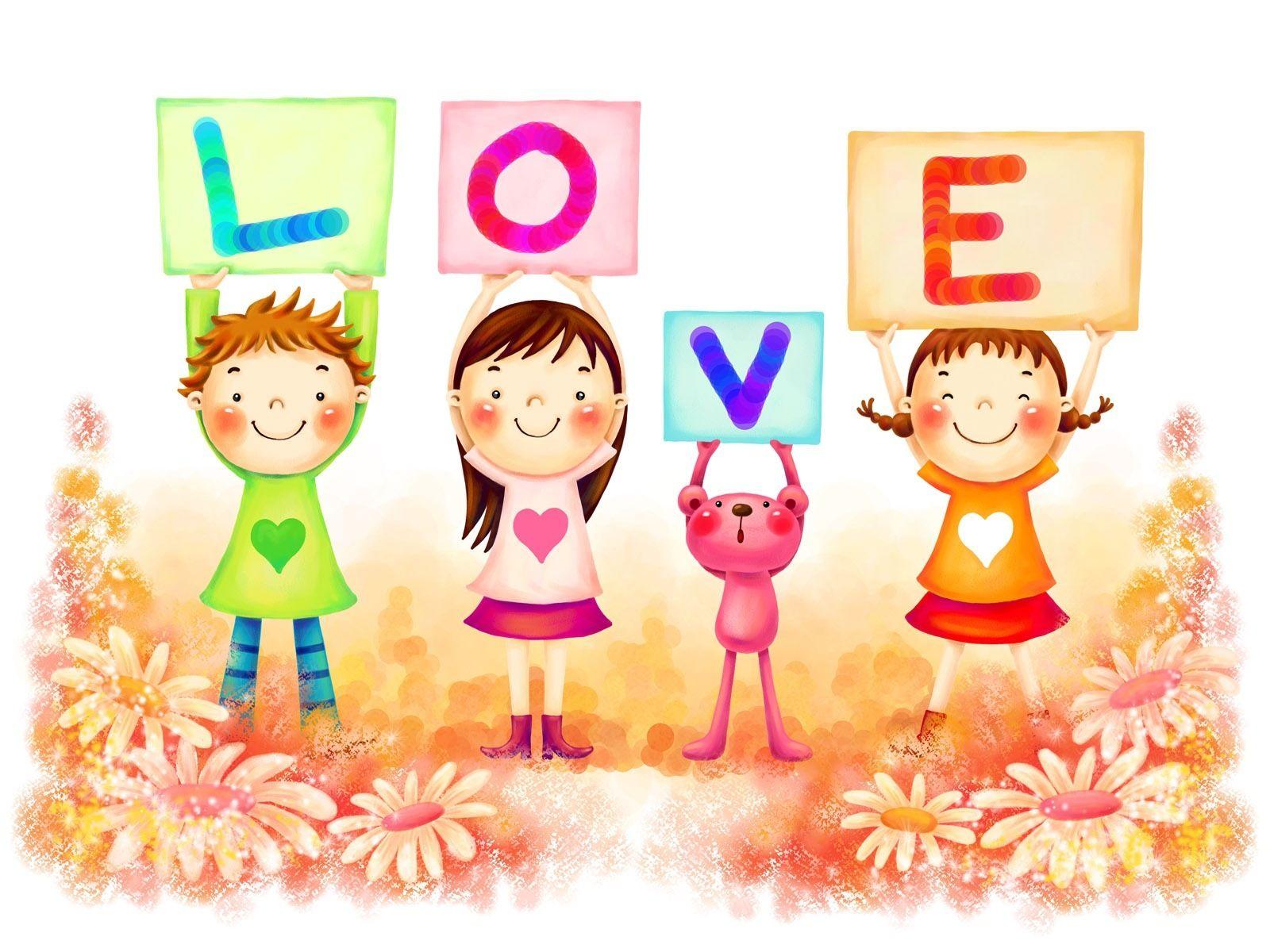 1600x1200 Girly Girl Wallpaper Each Other Cartoon