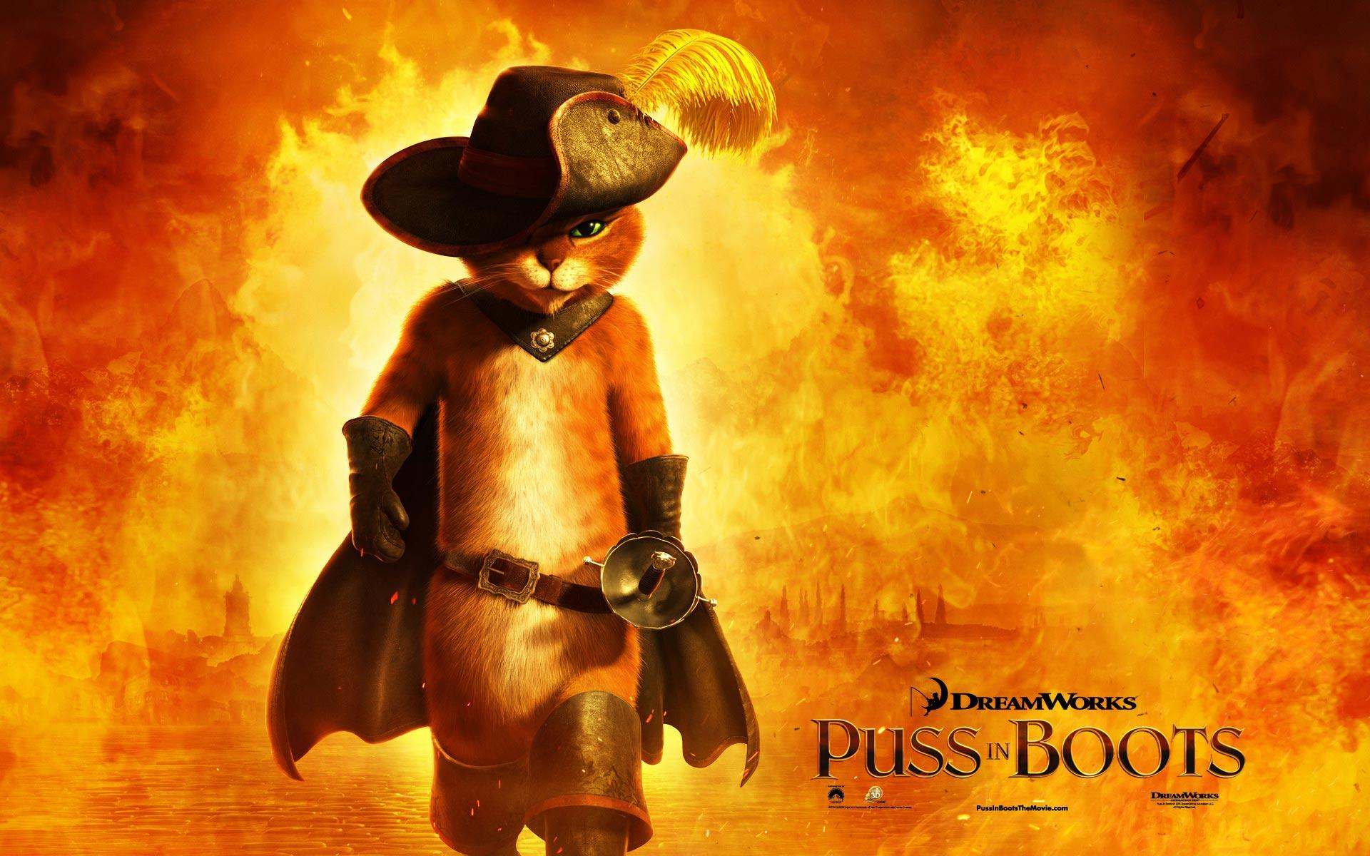 1920x1200 Puss in Boots Cartoon HD Background for iPad mini 3