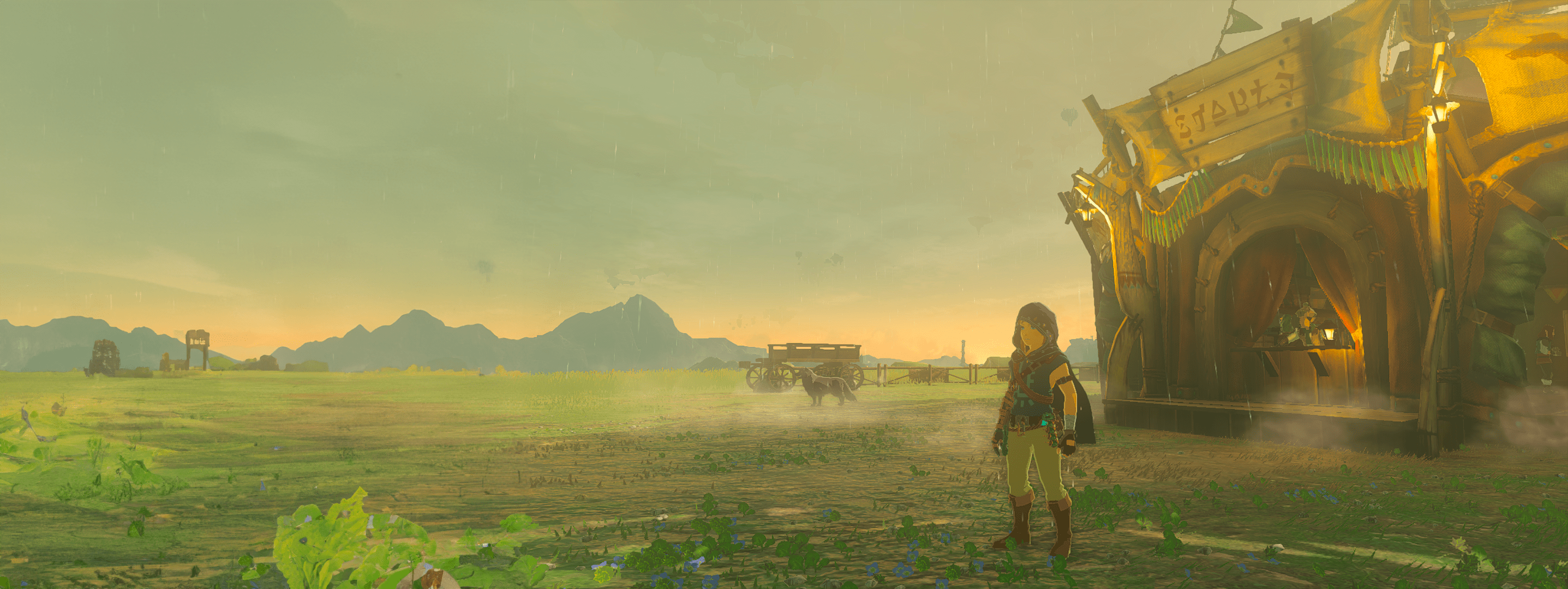 2874x1080 Zelda, Link, screen shot, Nintendo