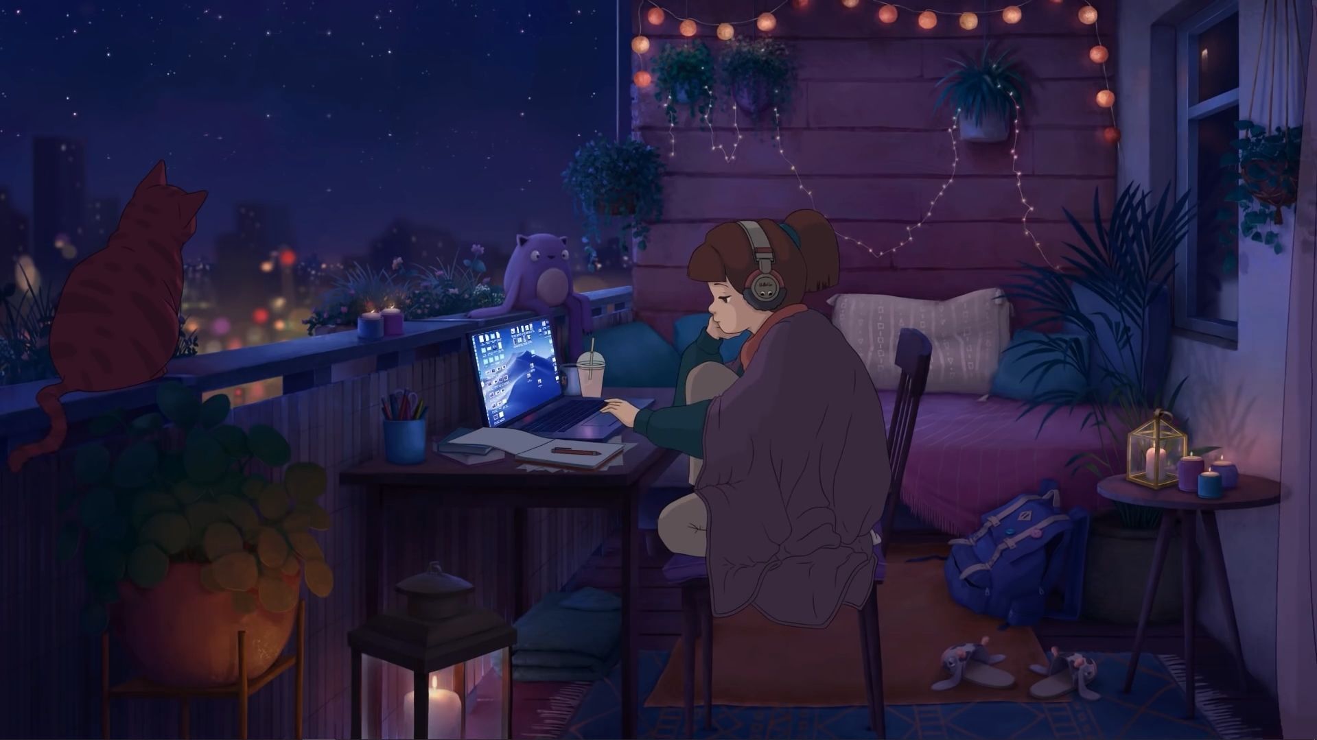 1919x1079 Lofi Music Wallpaper