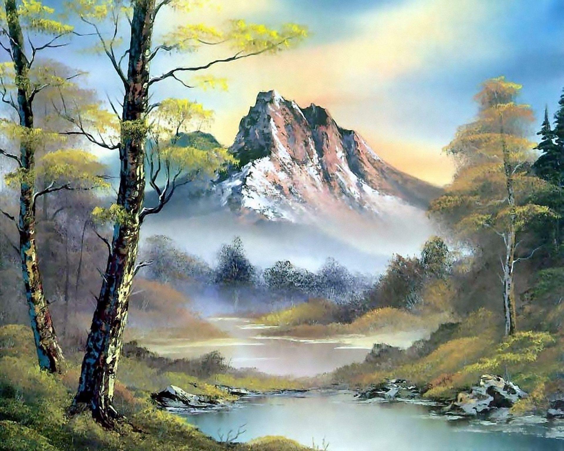 1920x1534 Bob Ross Wallpaper