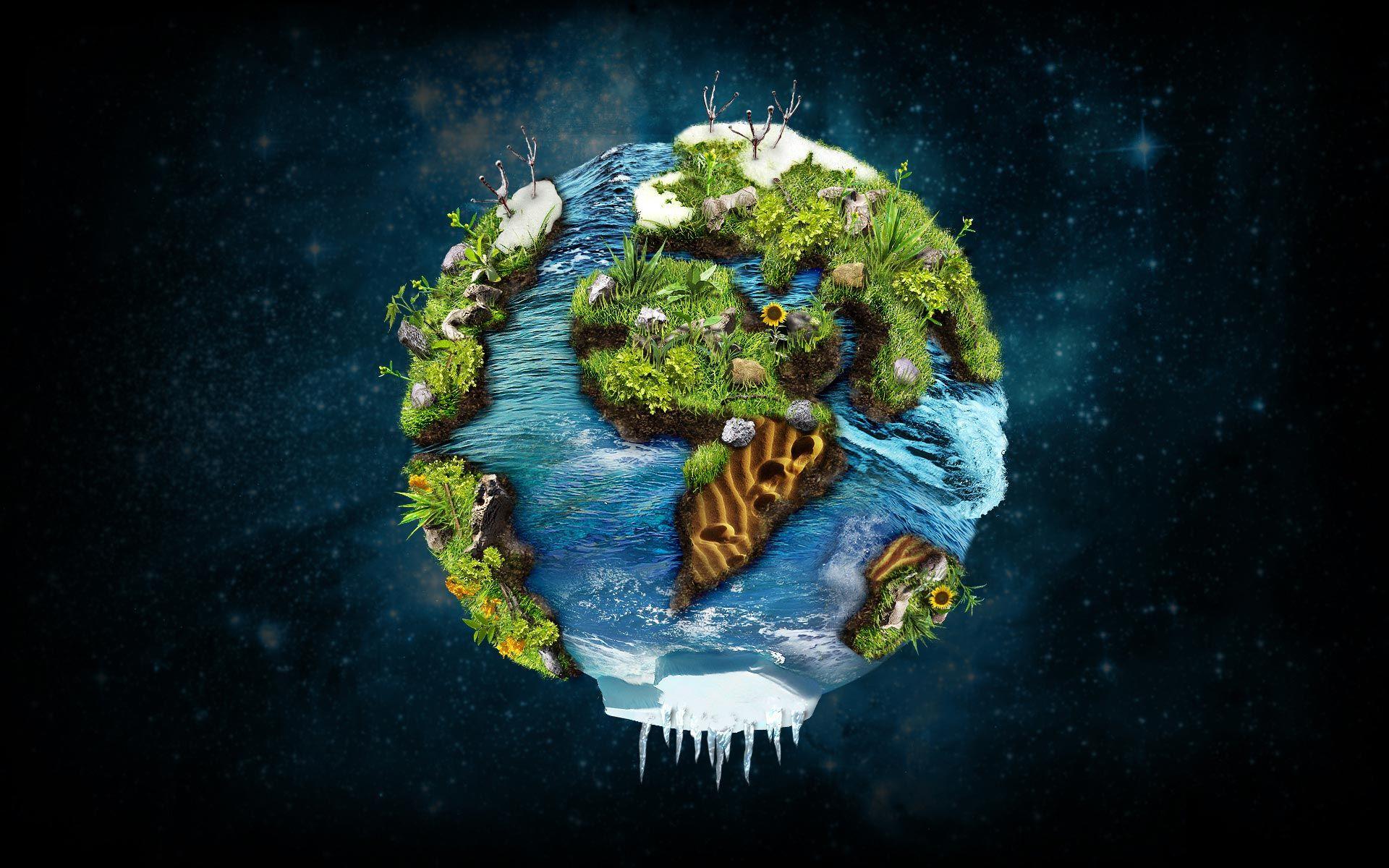 Cartoon Earth Wallpapers - Top Free Cartoon Earth Backgrounds -  WallpaperAccess