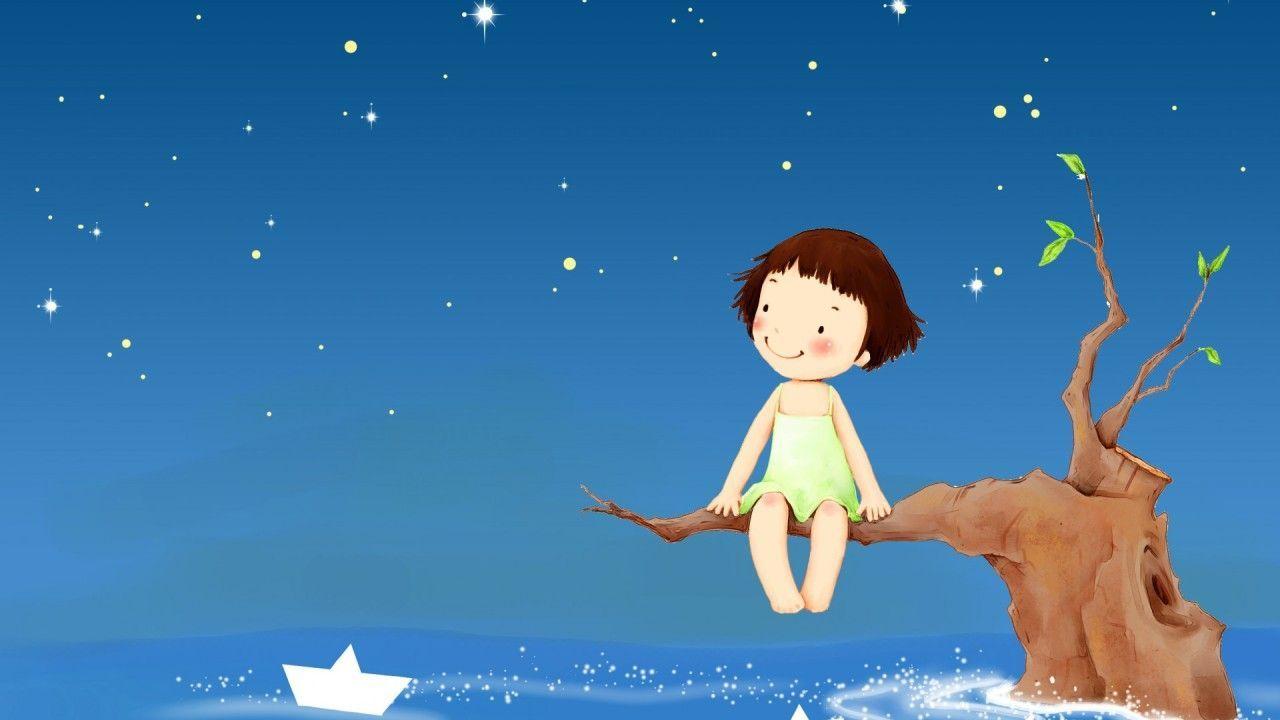 1280x720 Cartoon Girls Wallpaper