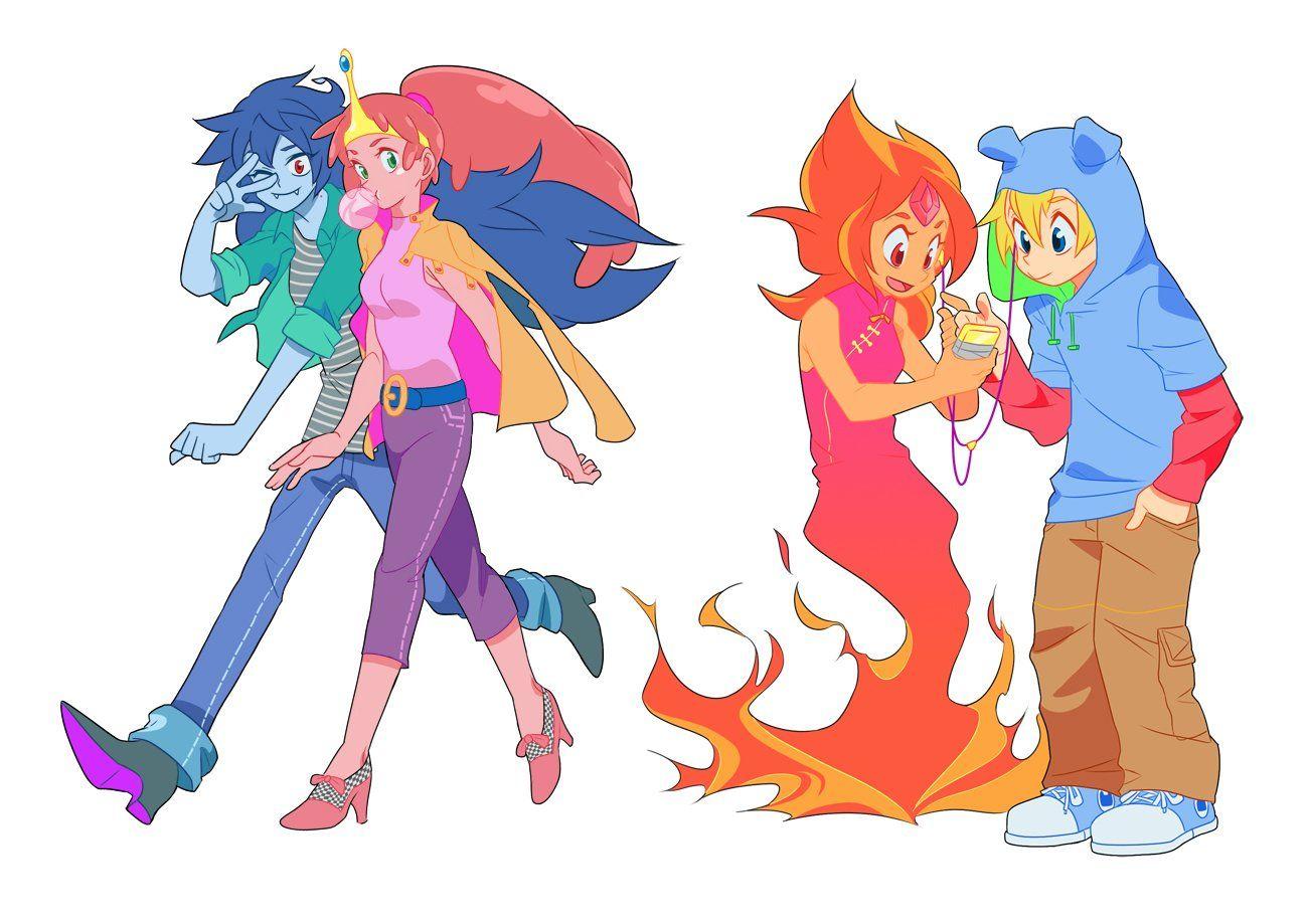 1300x919 princess bubblegum marceline the vampire queen finn