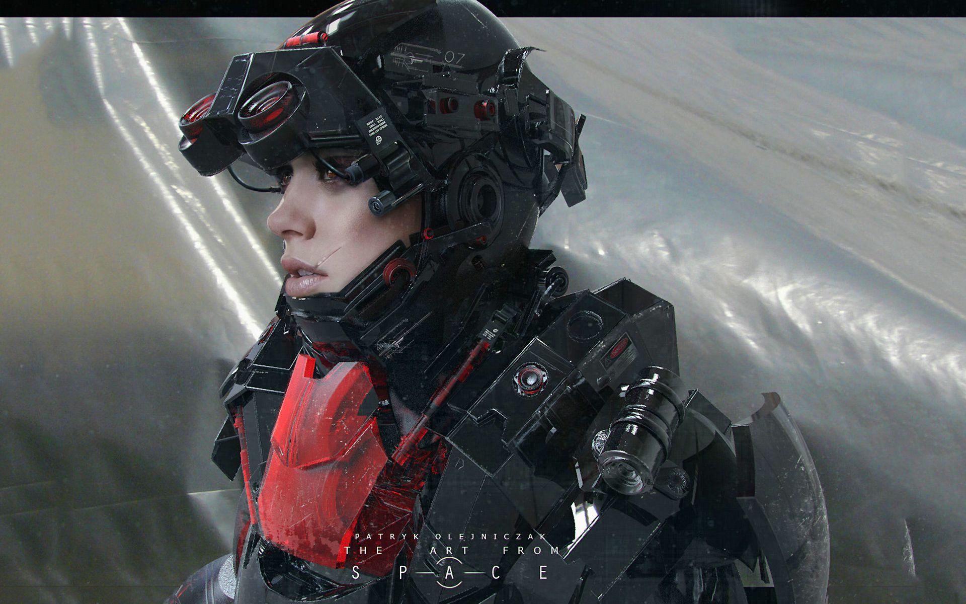 1920x1200 Fantasy future girl soldier wallpaperx1200