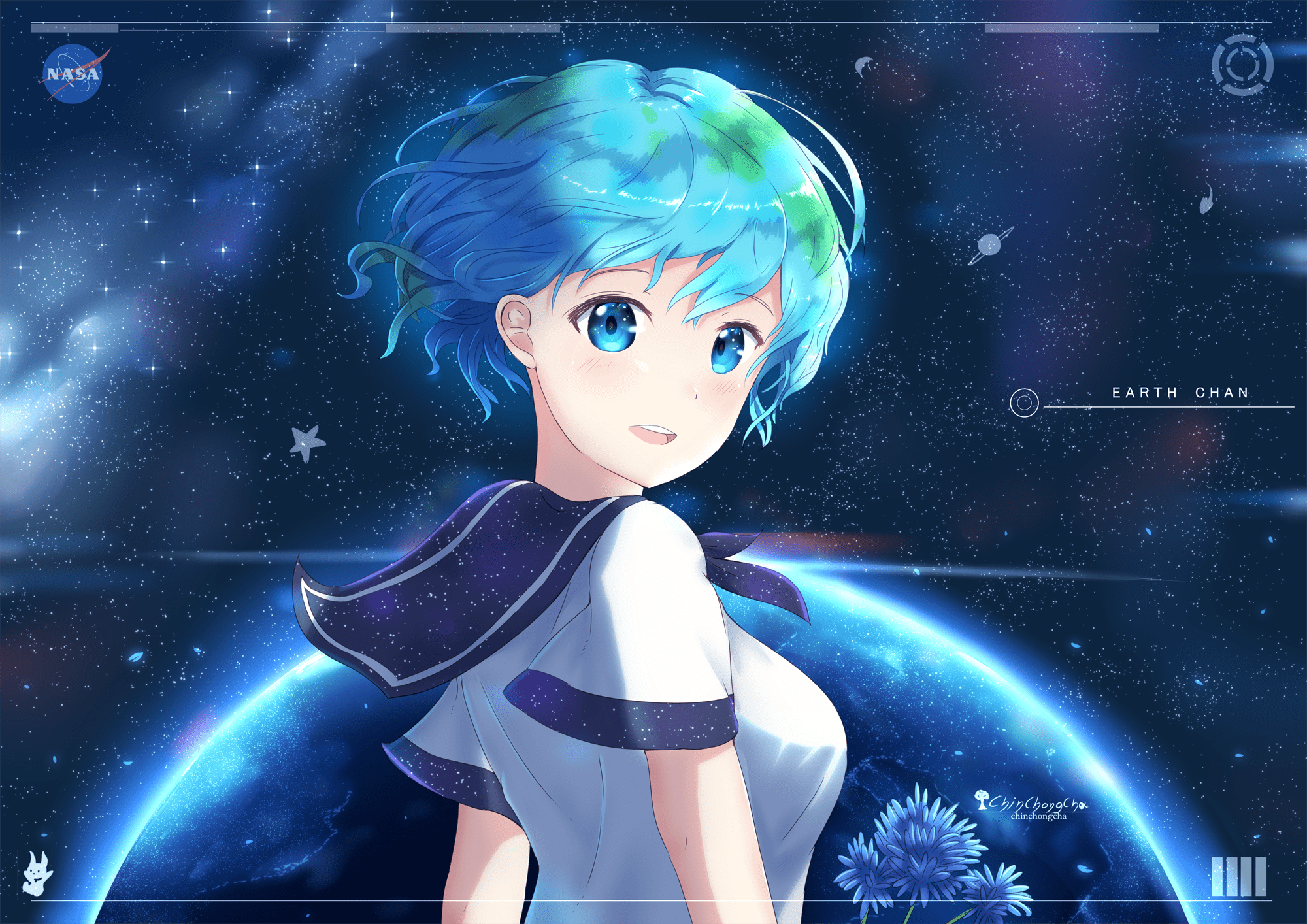 2000x1414 Earth Chan HD Wallpaper And Background Image