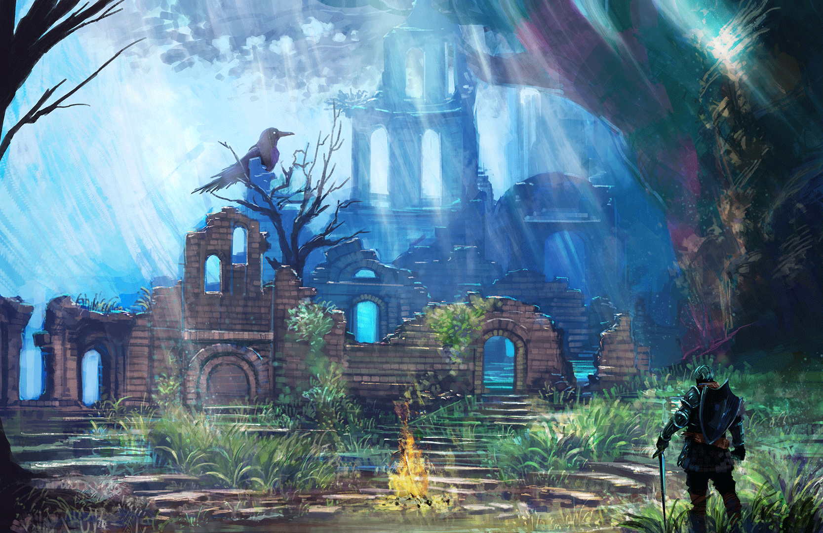 1667x1080 Dark Souls on X:. made this