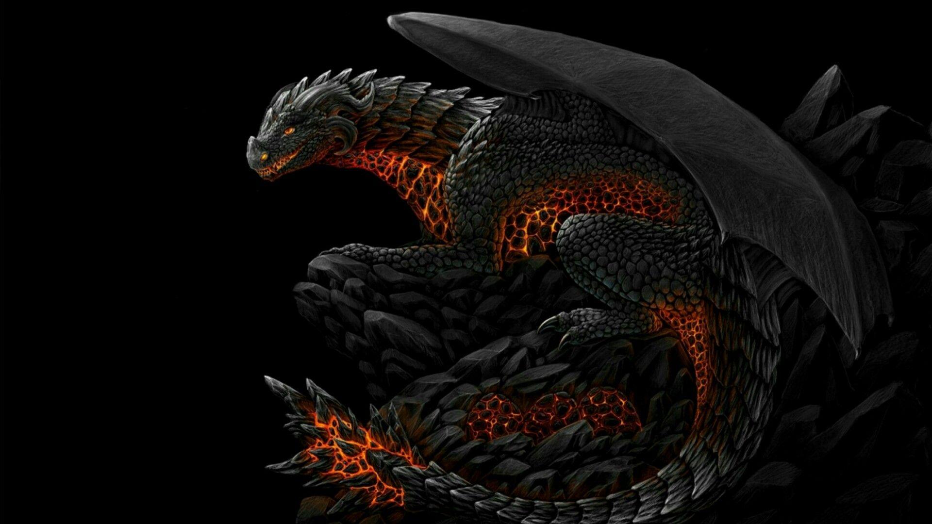 1920x1080 Black Dragon Wallpaper , Find HD Wallpaper For Free
