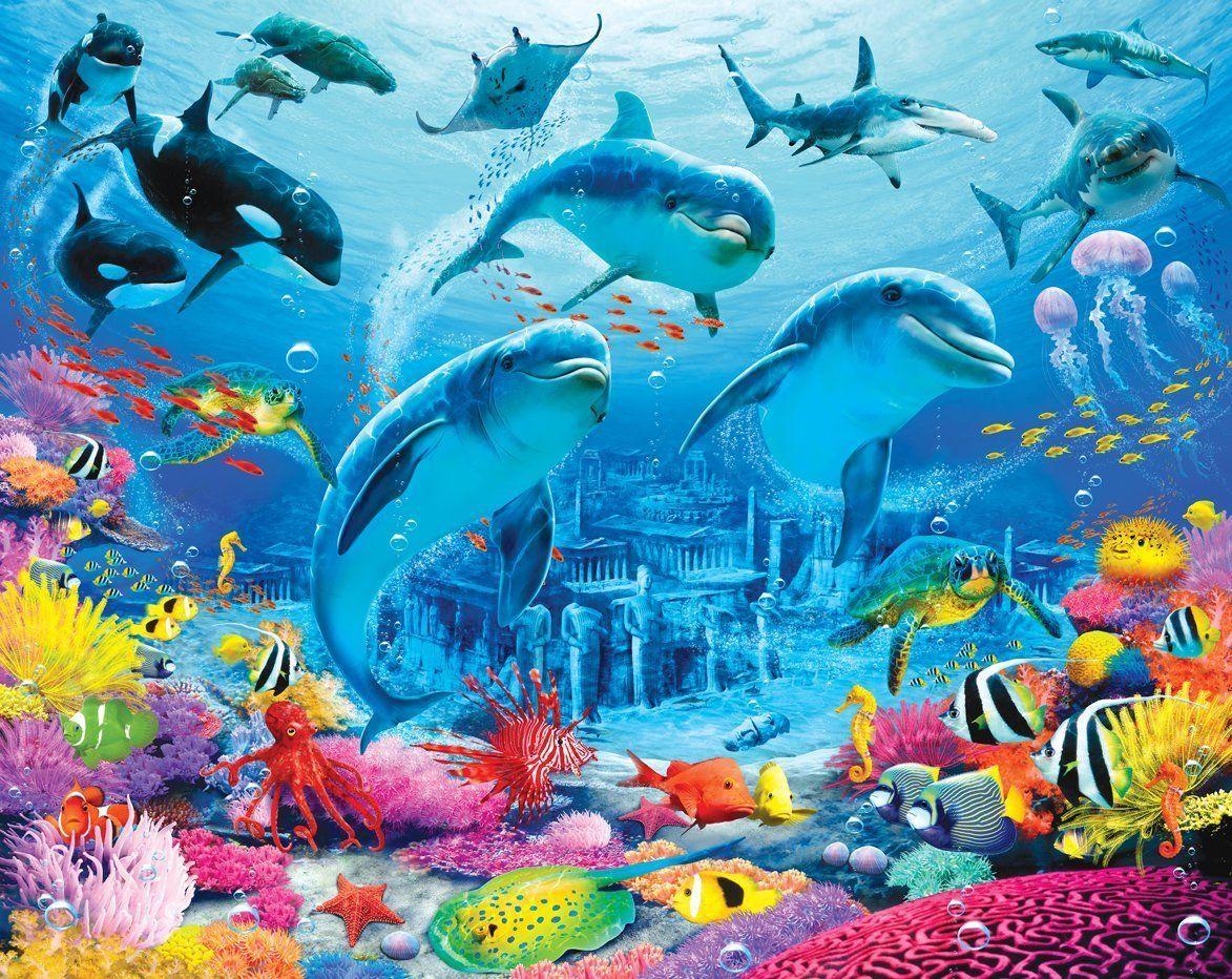 1173x932 Walltastic Sea Adventure Wallpaper Mural 8ft x 10ft: Amazon.co.uk