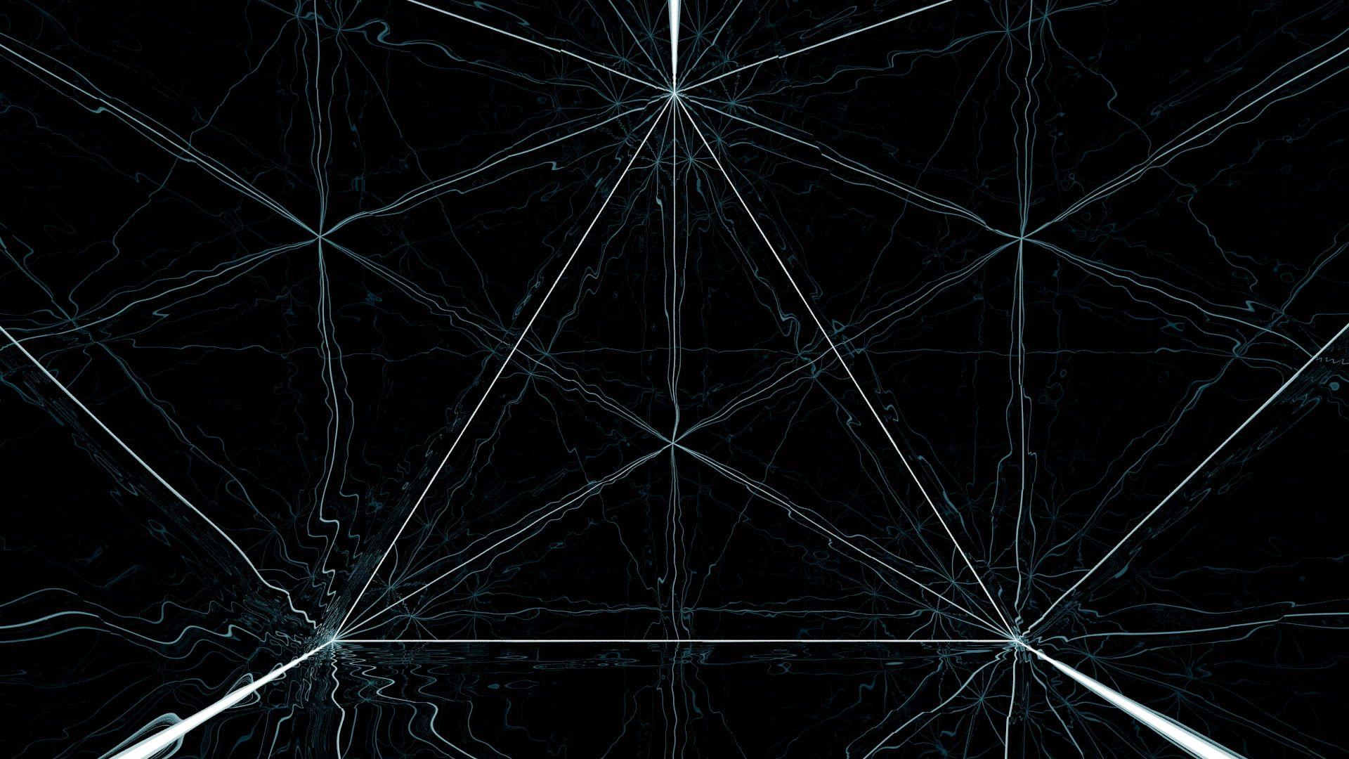 1920x1080 Geometry, black, blue, abstract HD wallpaper