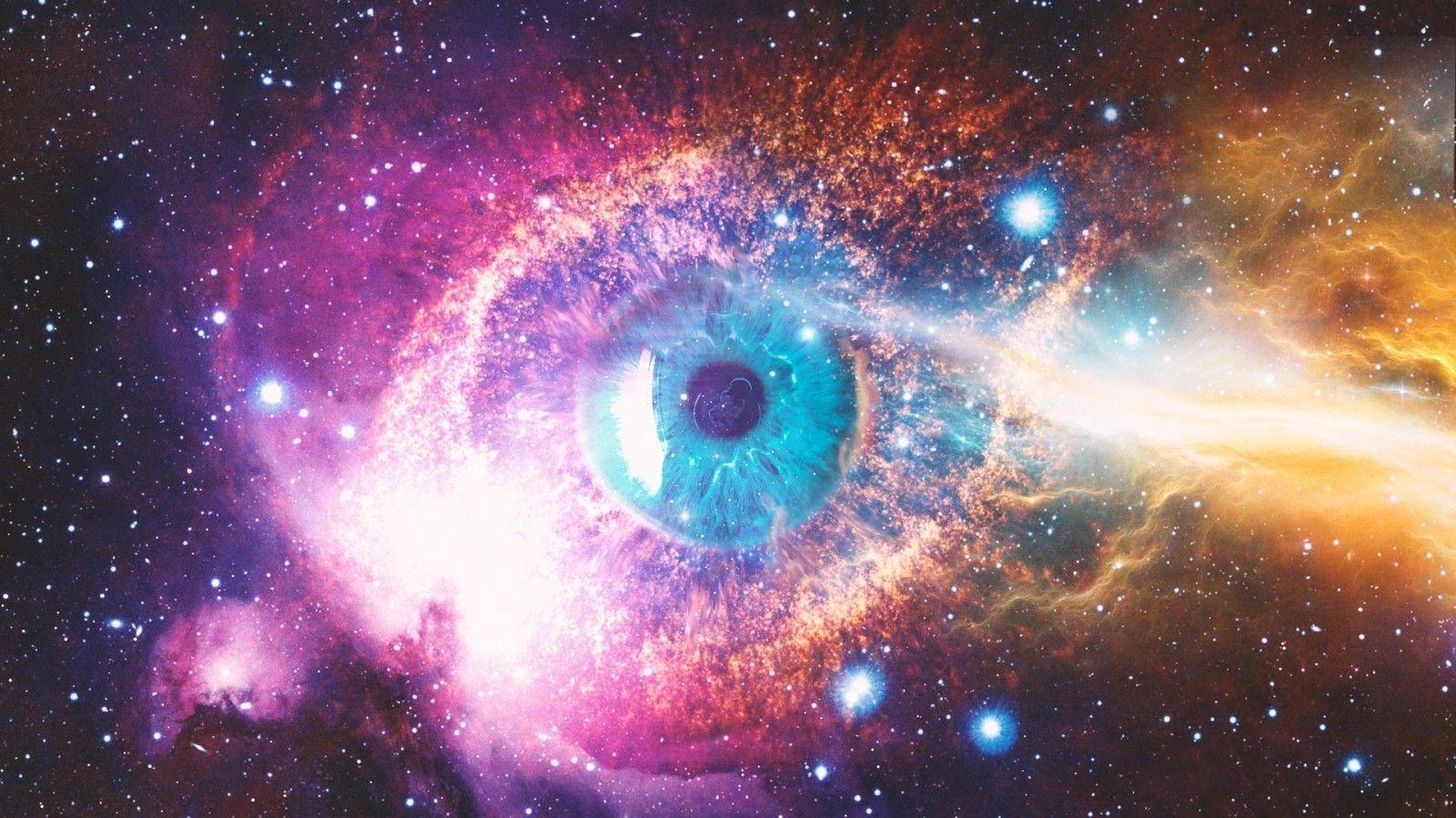 1600x900 Download 1600x900 Cosmic, Eye, Galaxy, Stars, Nebula