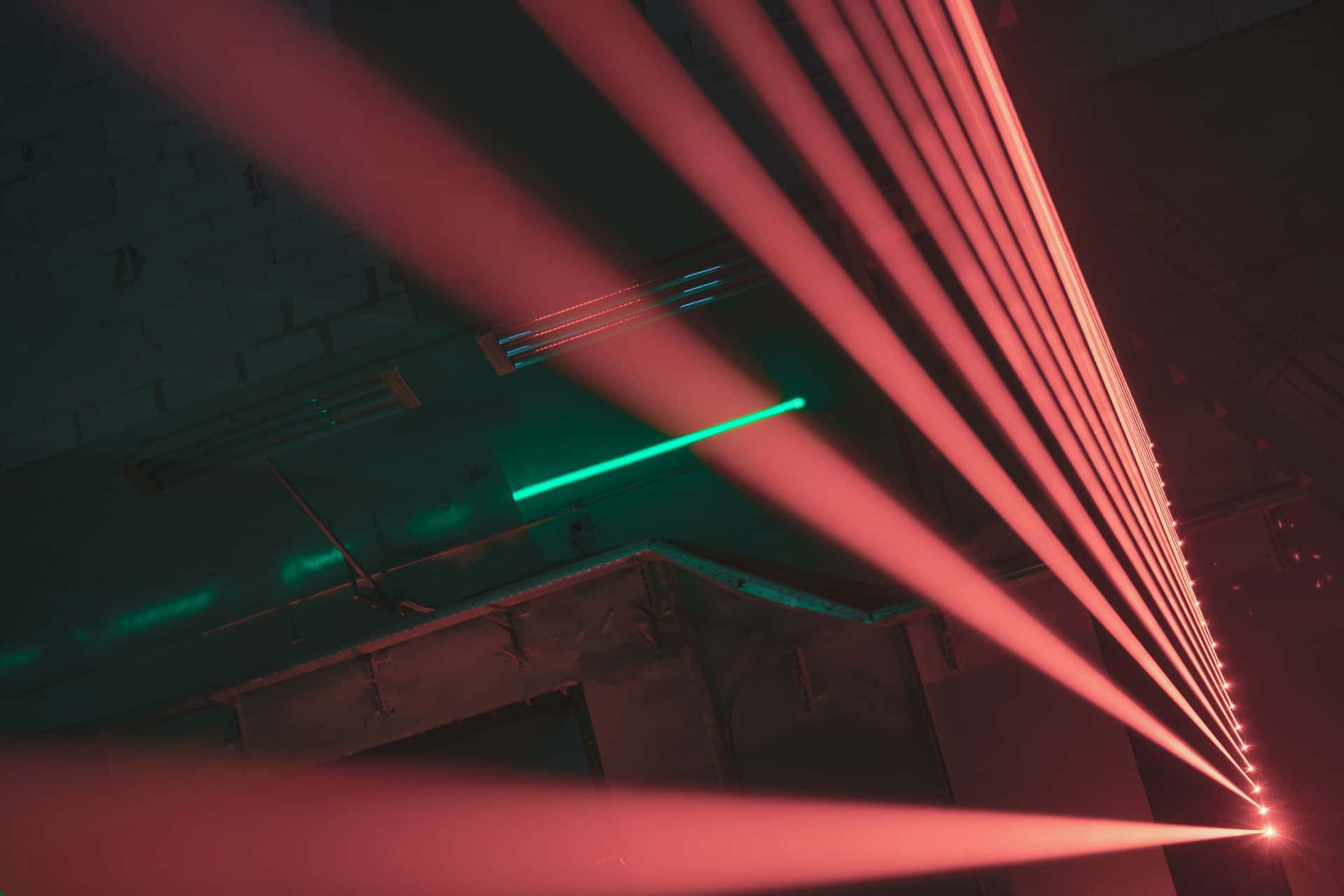 1920x1280 Laser Beam Lighting Up a Dark Room
