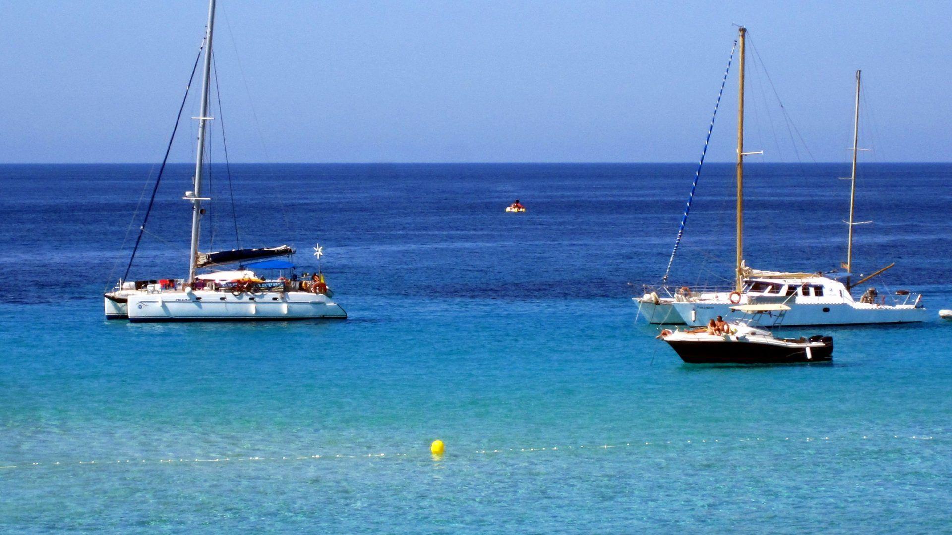 1920x1080 Boats Tag wallpaper: Sea Splendor Sailboats Sunset Boats