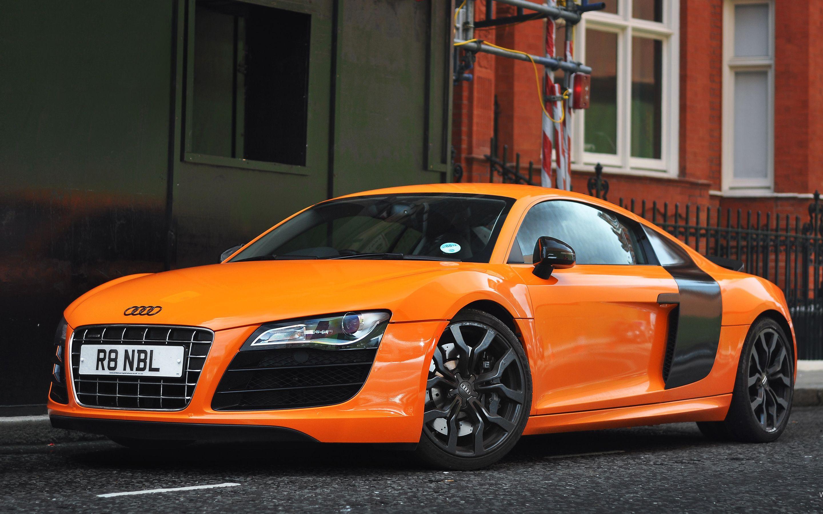 Audi R8 Orange Wallpapers Top Free Audi R8 Orange Backgrounds Wallpaperaccess