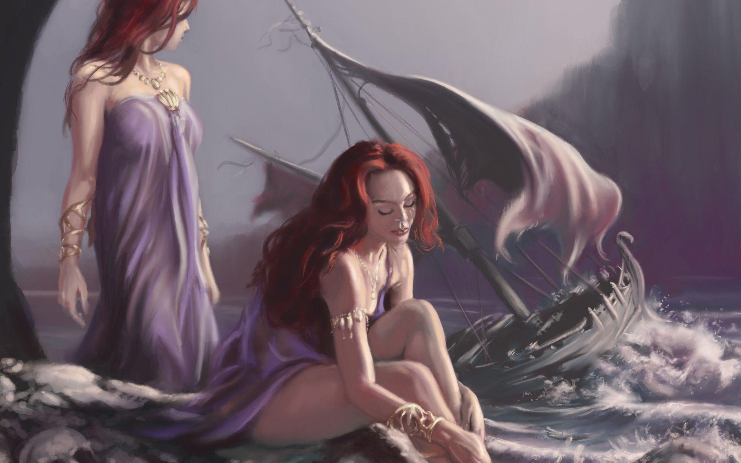 2560x1600 Ship, Babe, Siren, Background, download Comic Wallpaper