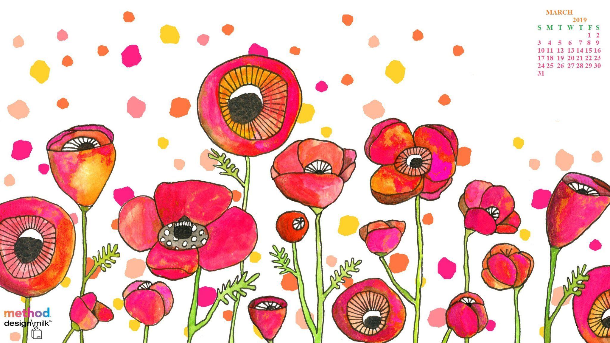 2048x1152 Cute March 2019 Desktop Background #march #march2019