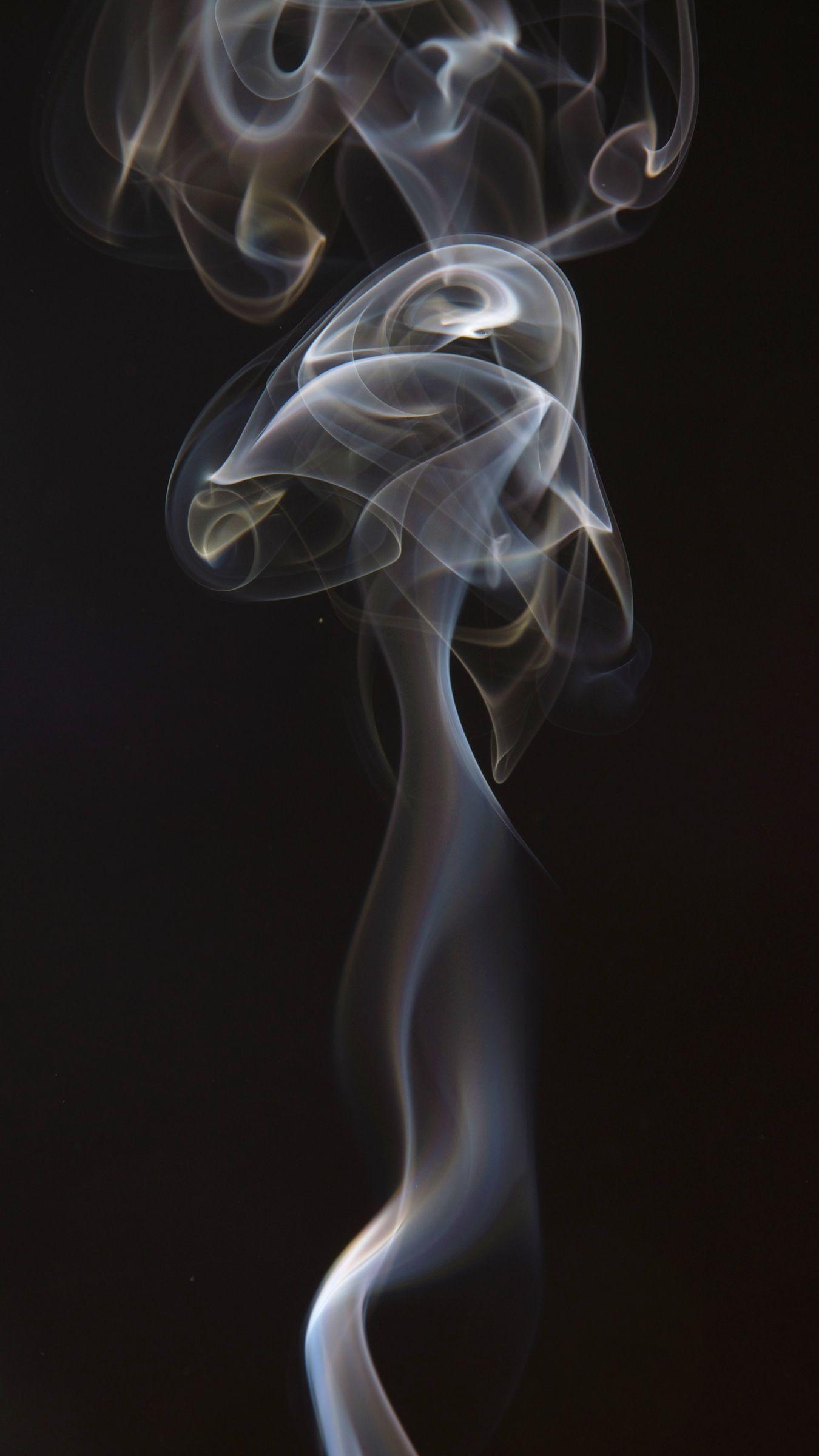 1350x2400 Wallpaper Smoke, Smoke Puffs, Dark Background, Shroud