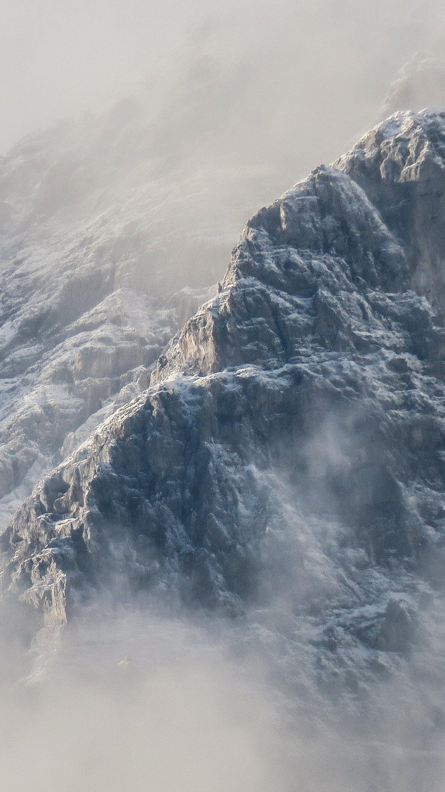 1440x2560 Mountains in Fog Wallpaper, Android & Desktop