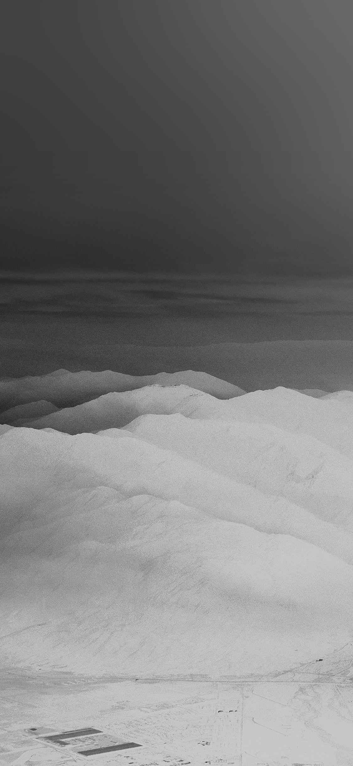 1125x2436 iPhone X wallpaper. mountain fog
