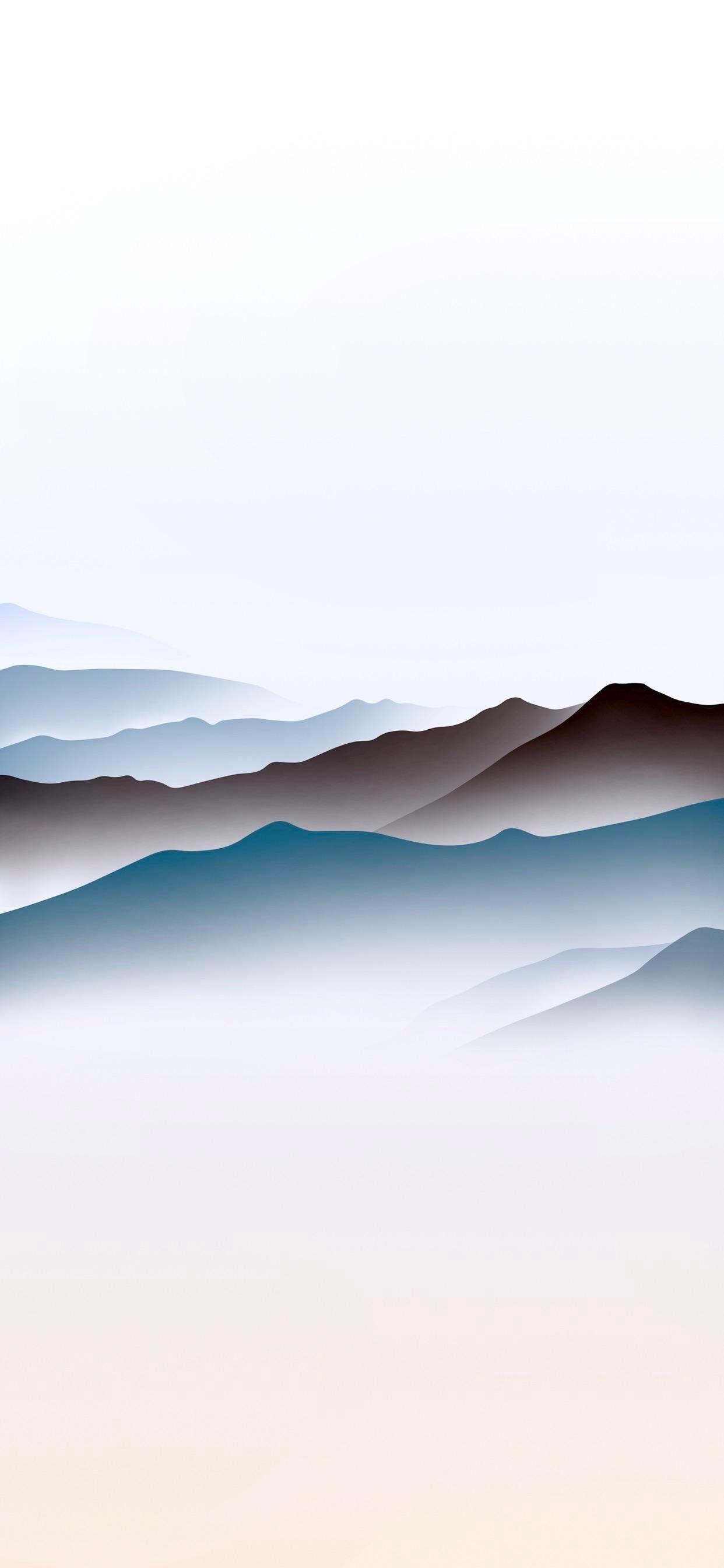 1242x2688 Mountain Fog. iPhone X Wallpaper X Wallpaper HD