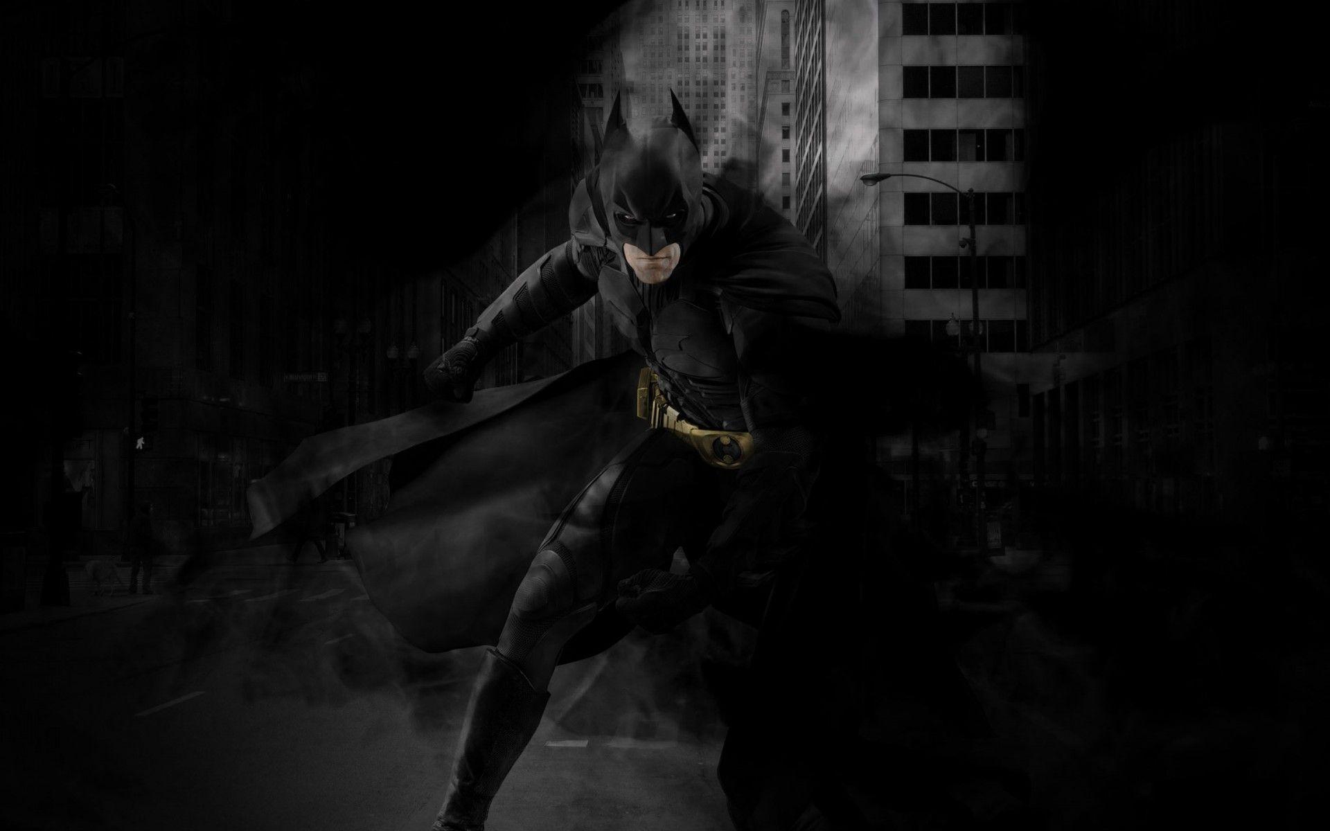 1920x1200 Download wallpaper Batman, superheroes, black smoke
