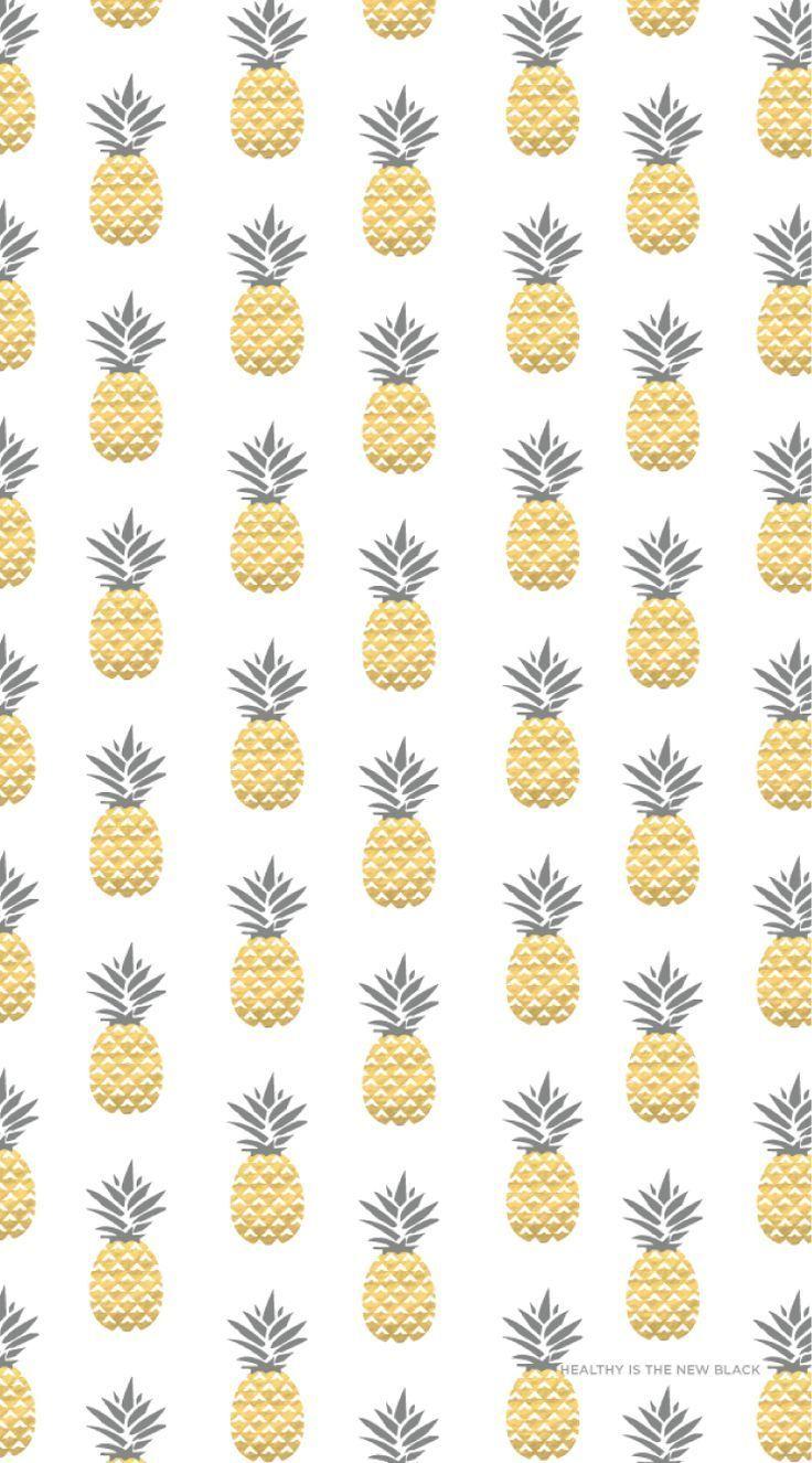 736x1326 Gold Pineapples iphone wallpaper. Healthy lifestyle