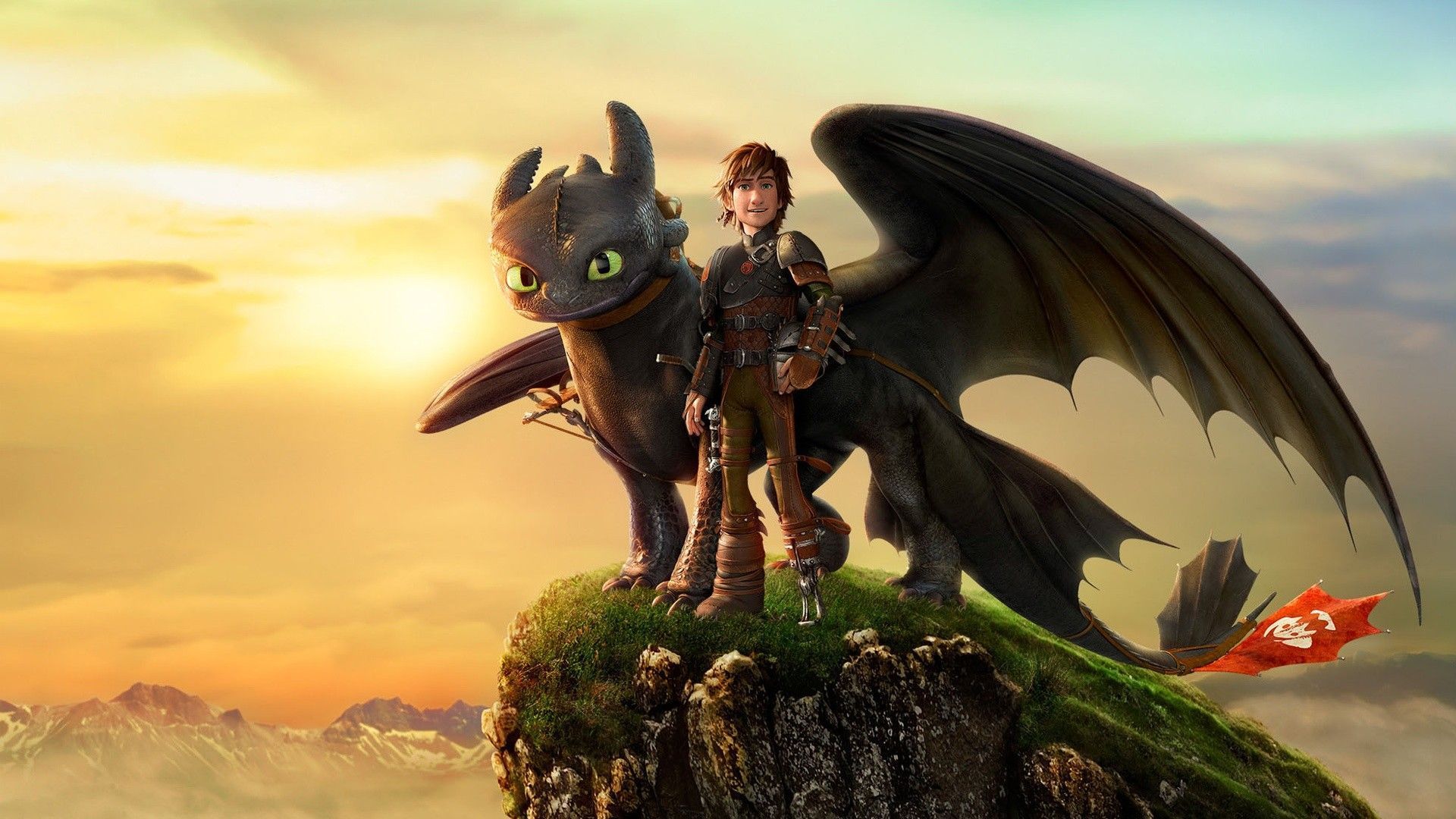 1920x1080 Hiccup and Toothless HD Wallpaper to Train Your Dragon 2x1080