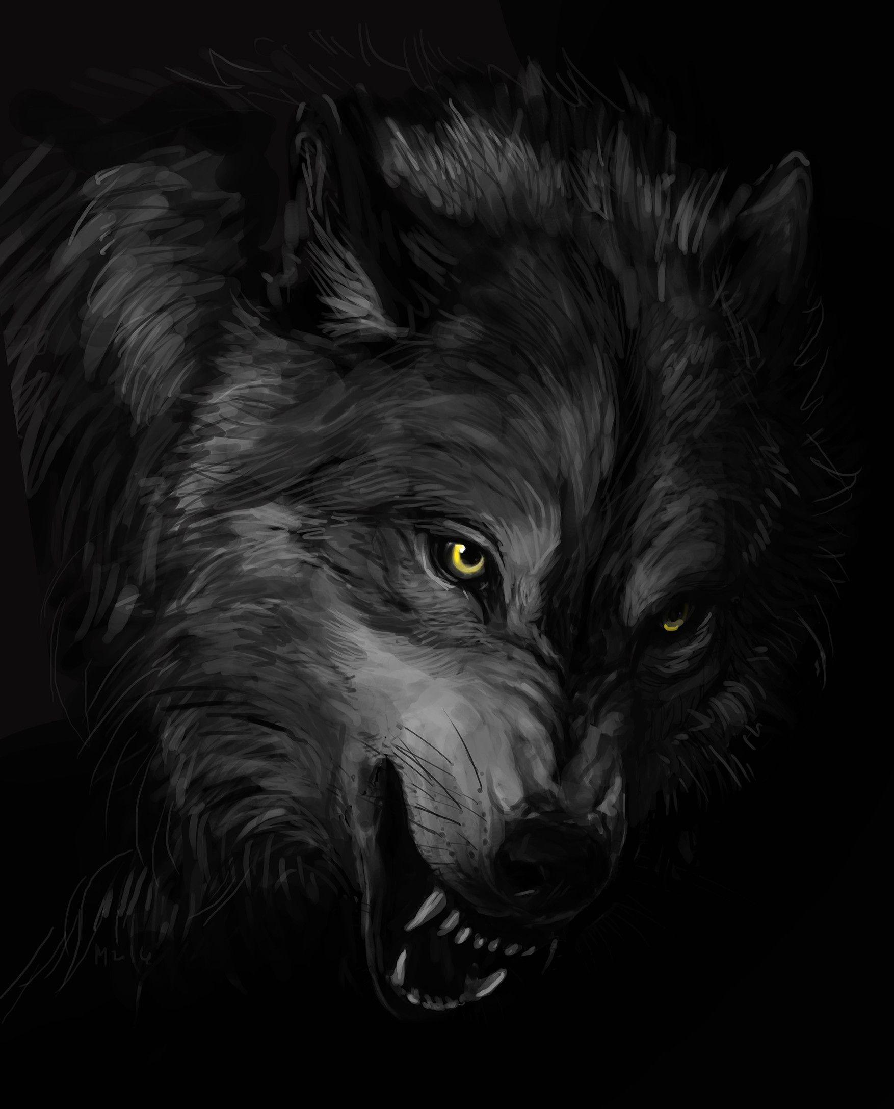 1754x2175 Unique Dark Wolves Wallpaper