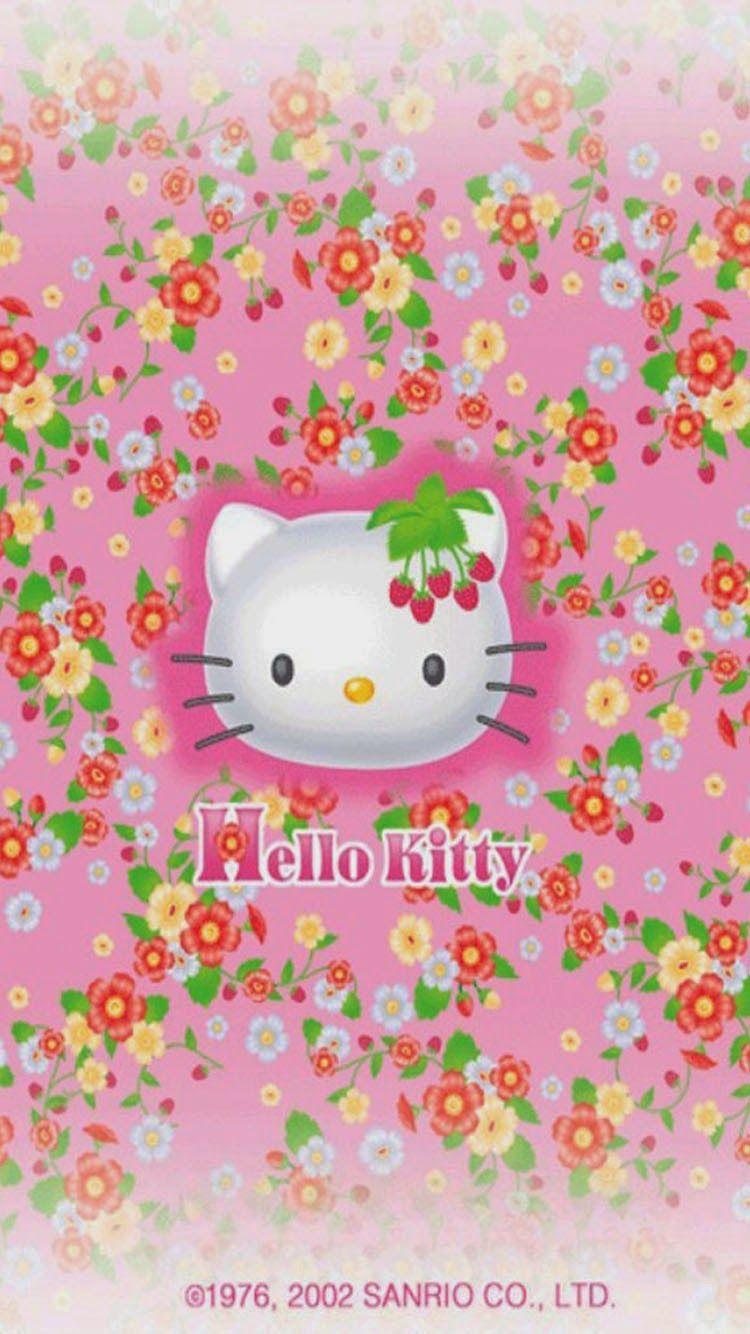 750x1334 Hình nền Hello Kitty màu hồng: Hình nền Hello Kitty cho iPhone 6