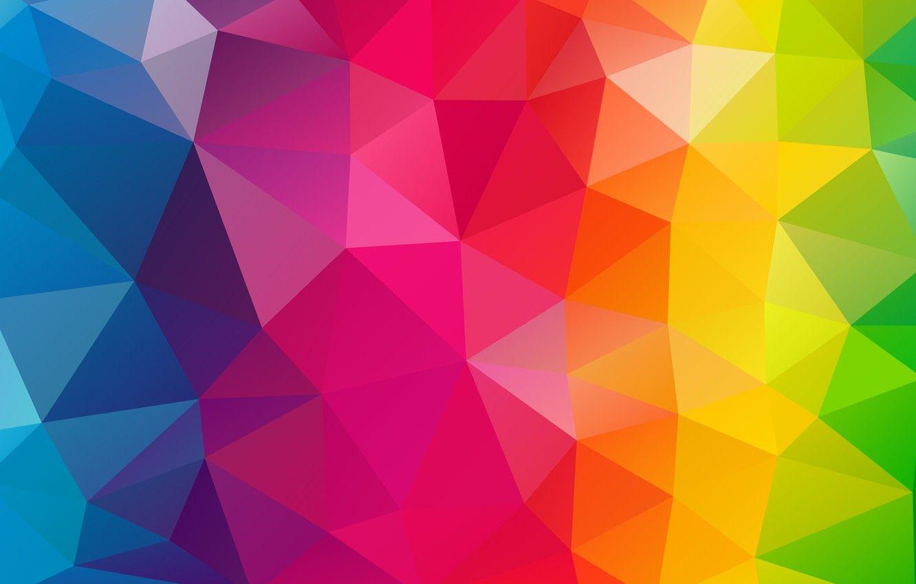 Rainbow Polygon Wallpapers - Top Free Rainbow Polygon Backgrounds