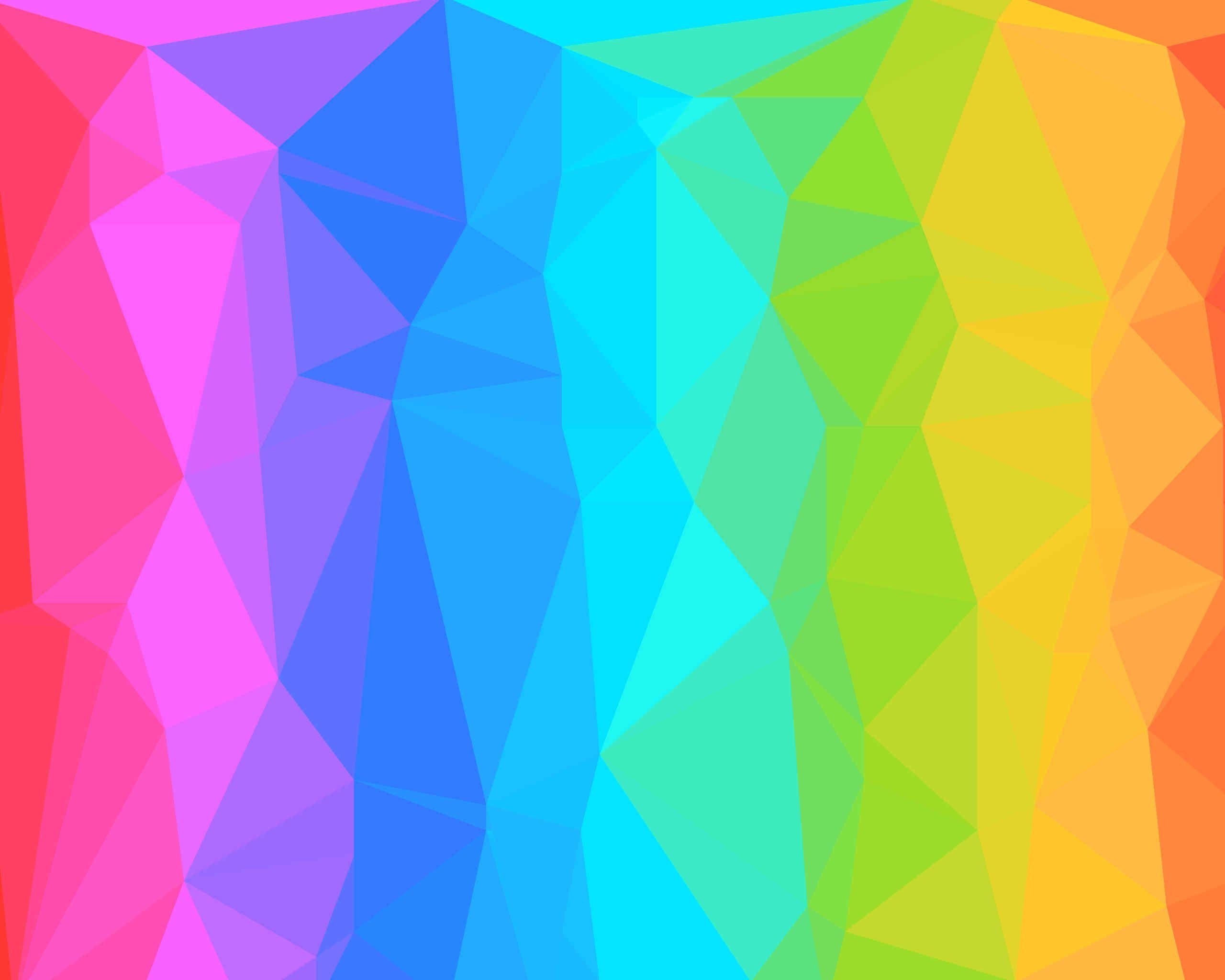 Rainbow Polygon Wallpapers - Top Free Rainbow Polygon Backgrounds