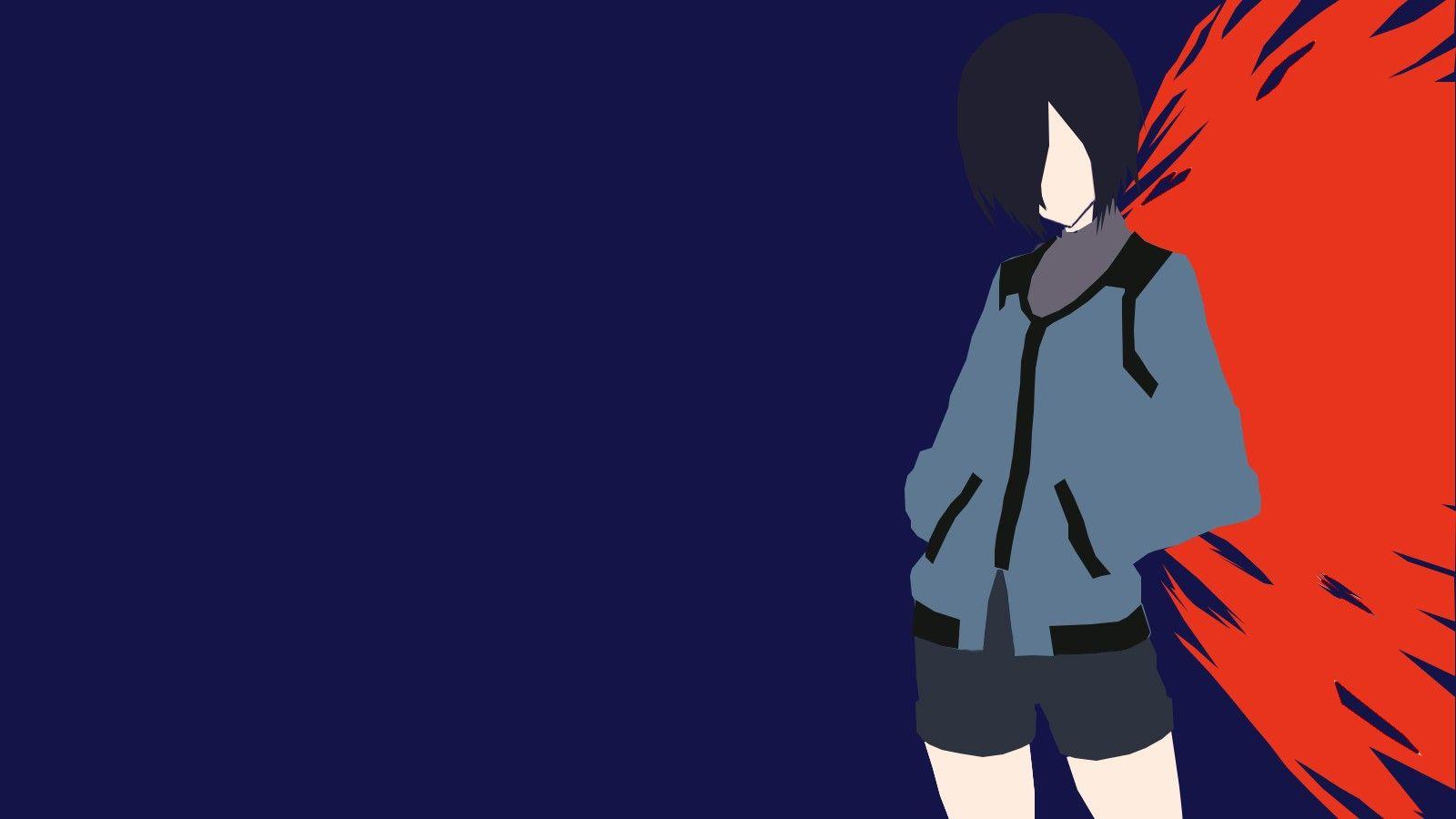 1600x900 Kirishima Touka, Tokyo Ghoul, anime, anime girls, minimalism
