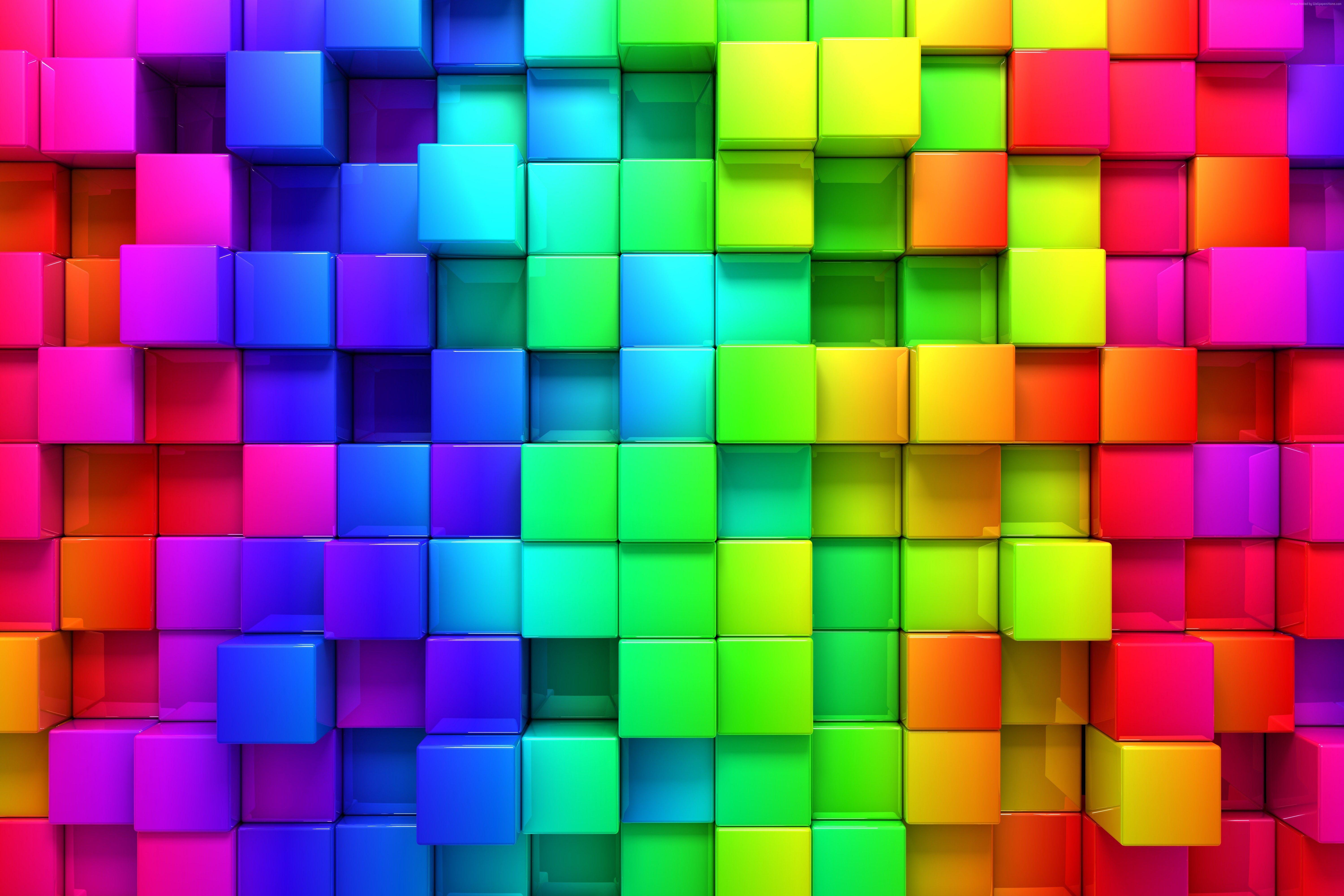 6000x4000 #blocks, k, #cube, k, d, #iphone wallpaper