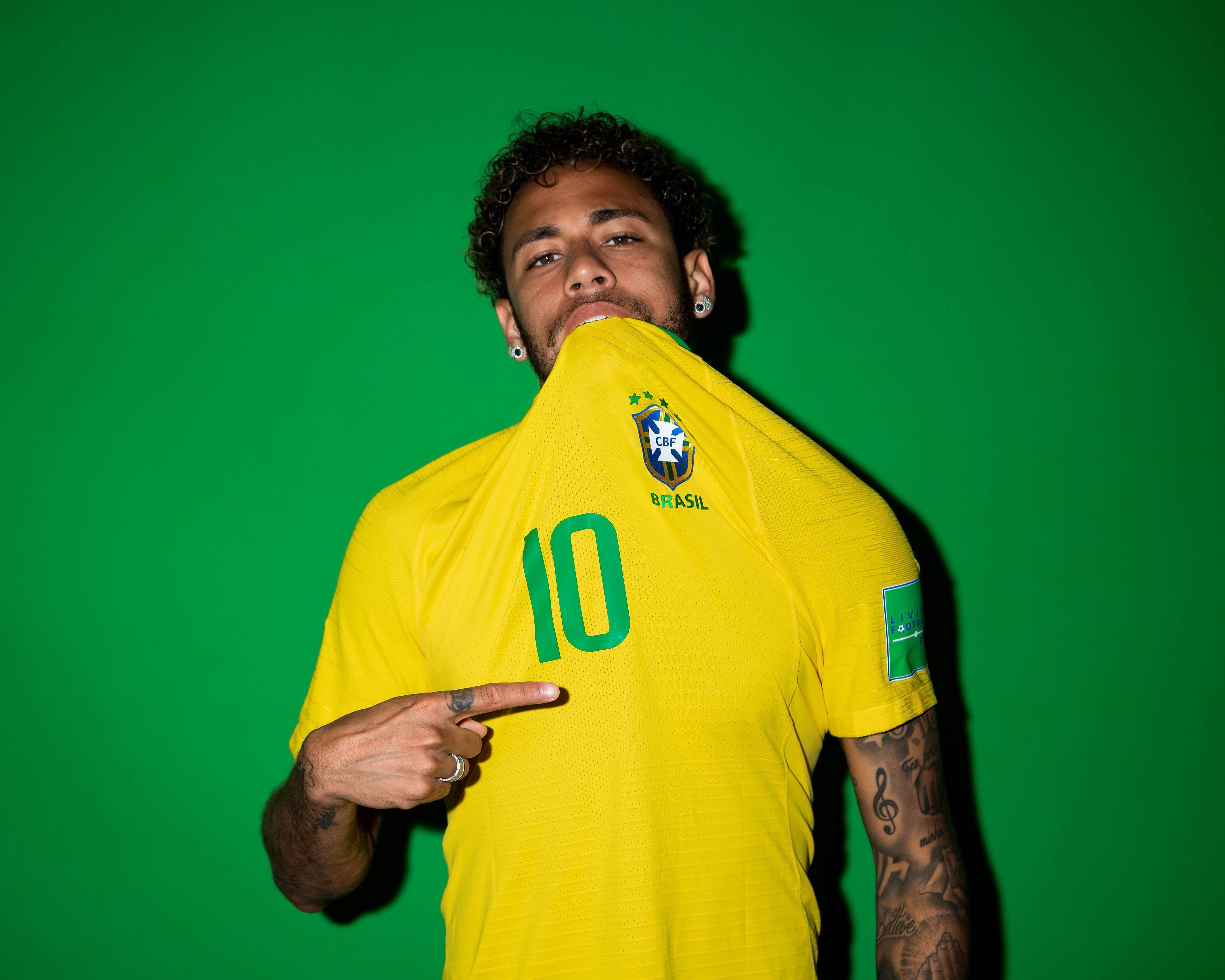4640x3712 Neymar Jr Brazil Portraits 2018, Thể thao HD, Hình nền 4k