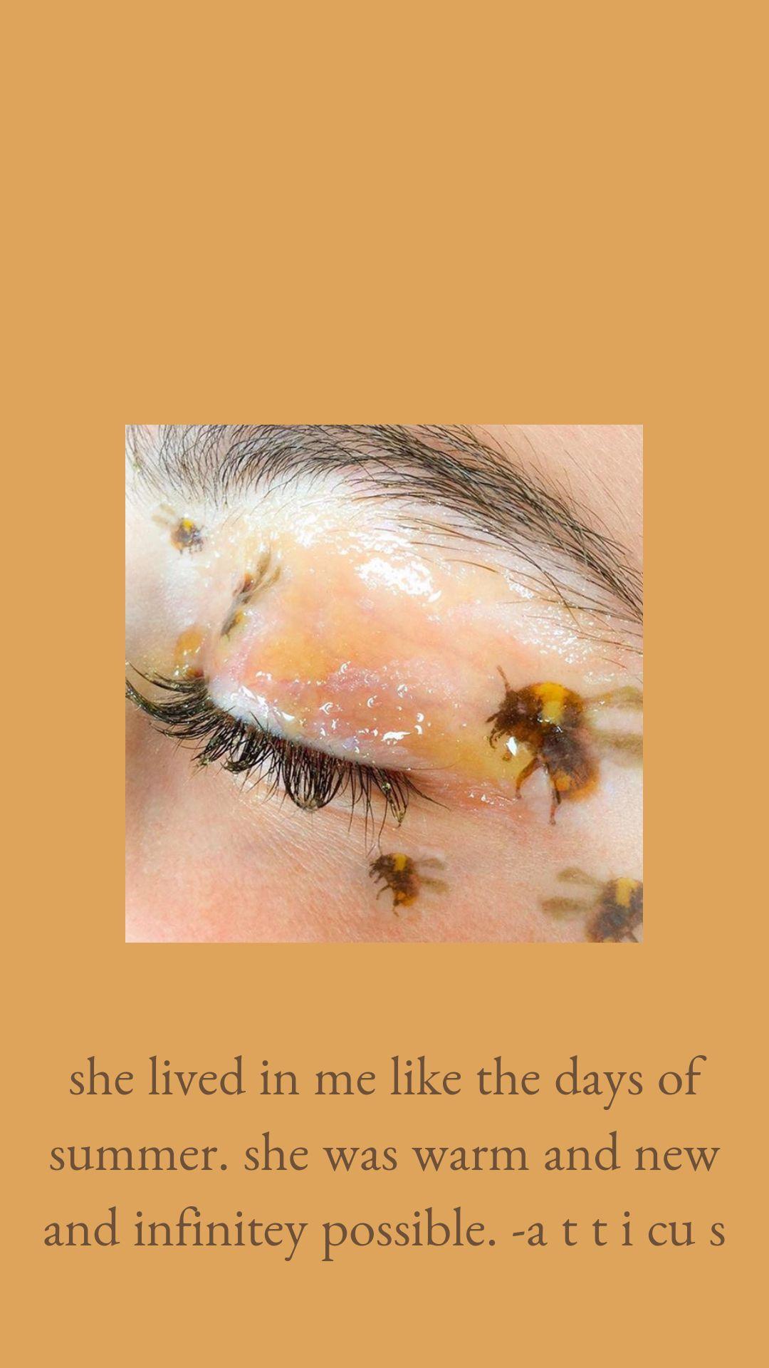 1080x1920 Free download yellow honey bumblebee makeup beautiful her summer