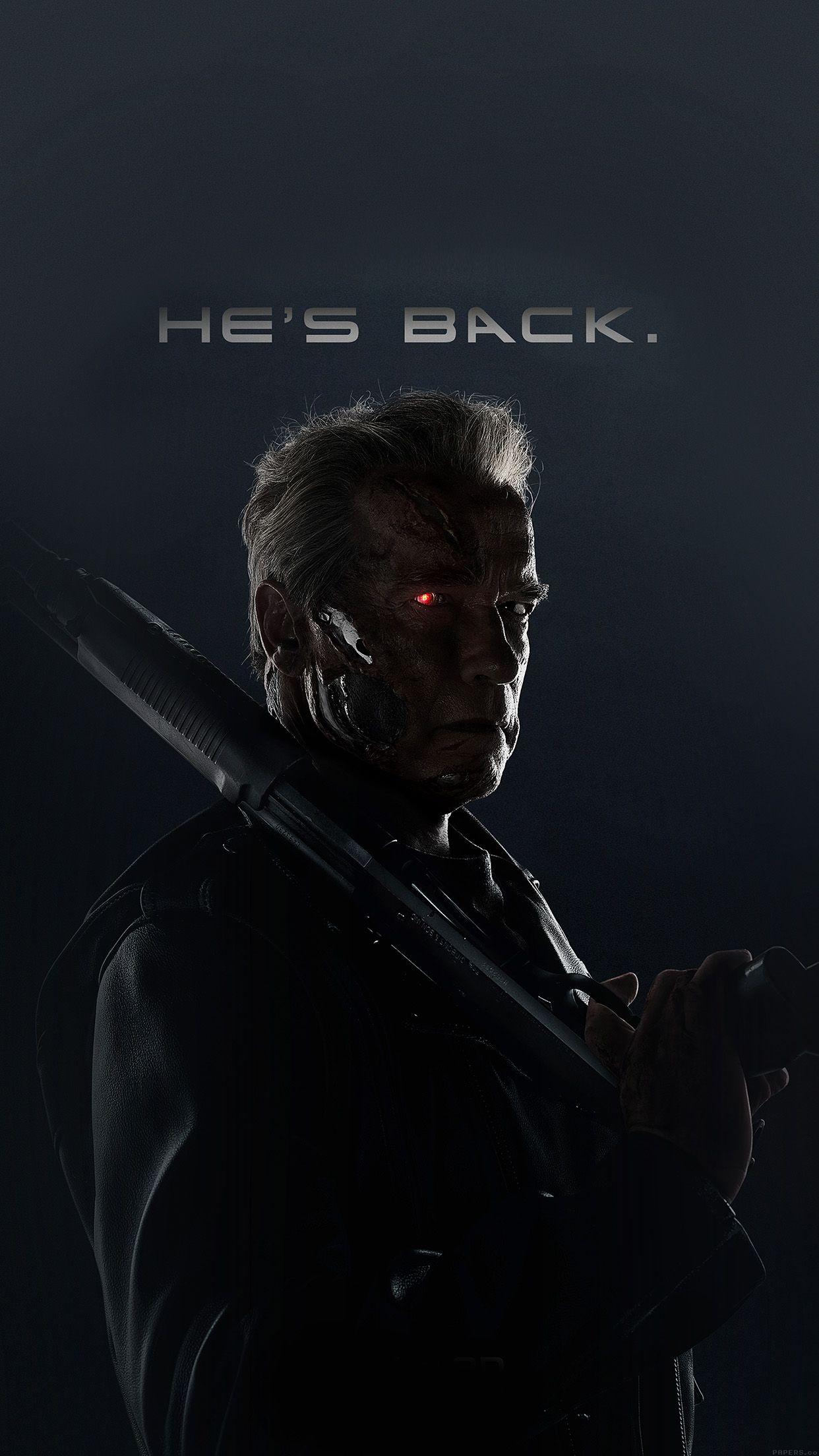 1242x2208 iPhone7papers he is back film arnold hero