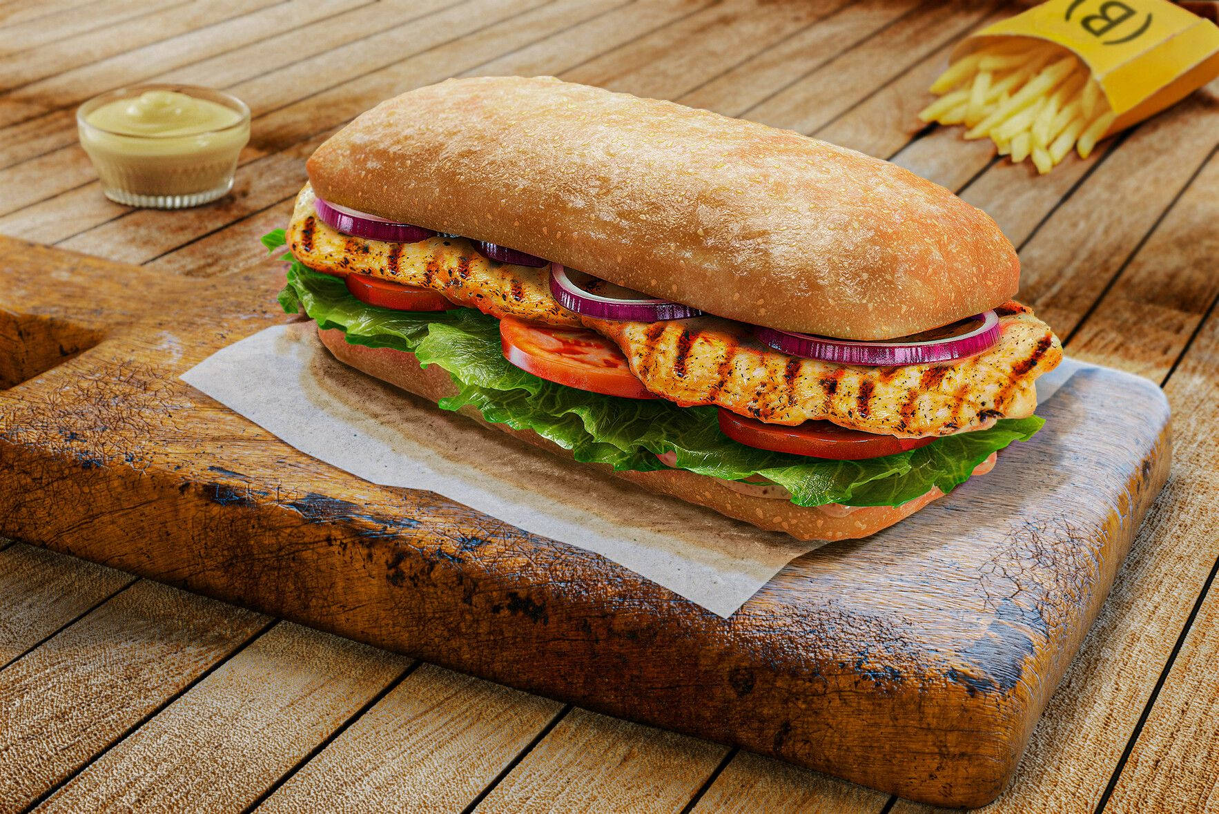 1766x1179 Grilled Chicken Sandwich Wallpaper