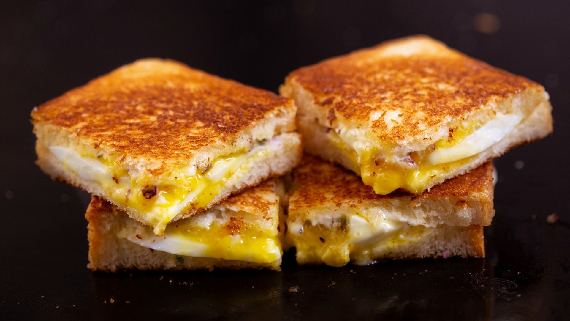 1920x1080 Grilled Egg Mayo Sandwich—detailed