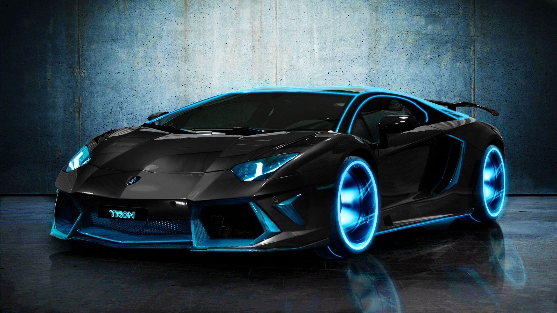 Hình nền HD 1920x1080 Neon Lamborghini Veneno