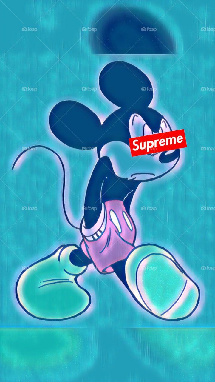 Mickey Mouse Supreme Iphone Wallpapers Top Free Mickey Mouse