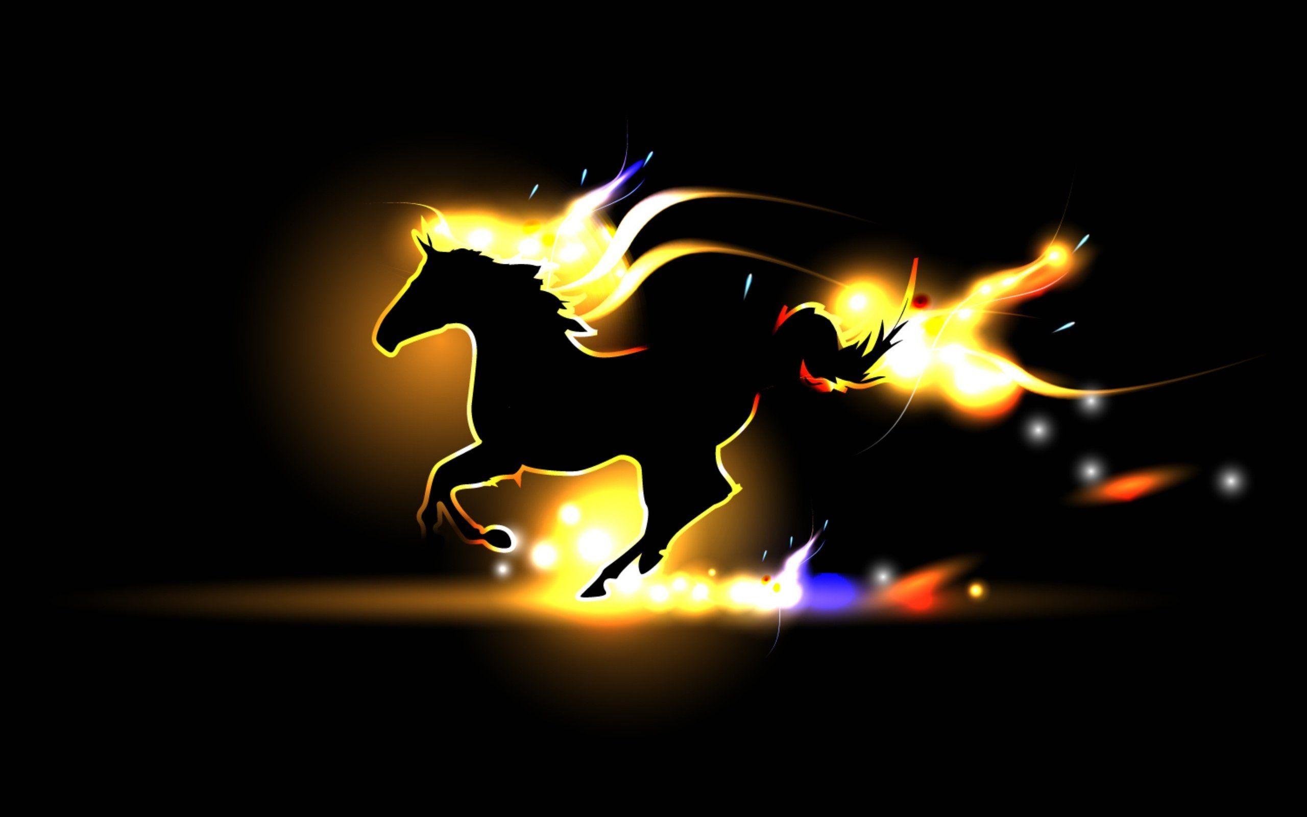 2560x1600 Fire Animals Wallpaper