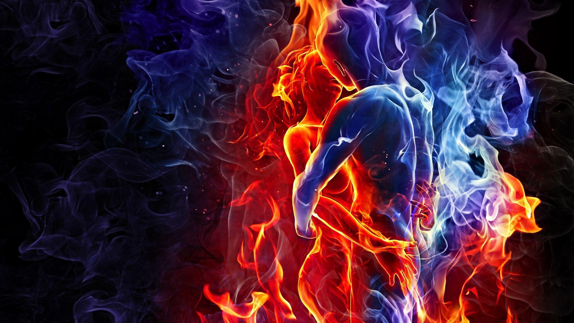 1920x1080 Fire And Ice Wallpaper