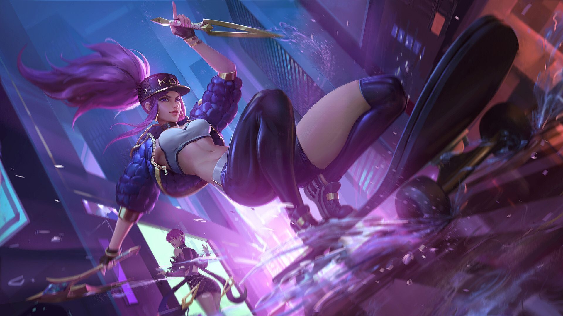 1920x1080 Akali League Of Legends League Of