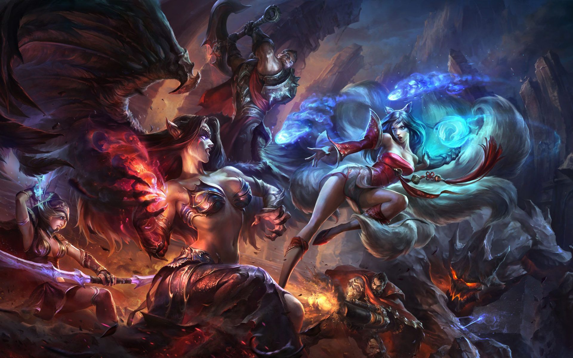 1920x1200 Morgana Battle Girl Magic Wings League