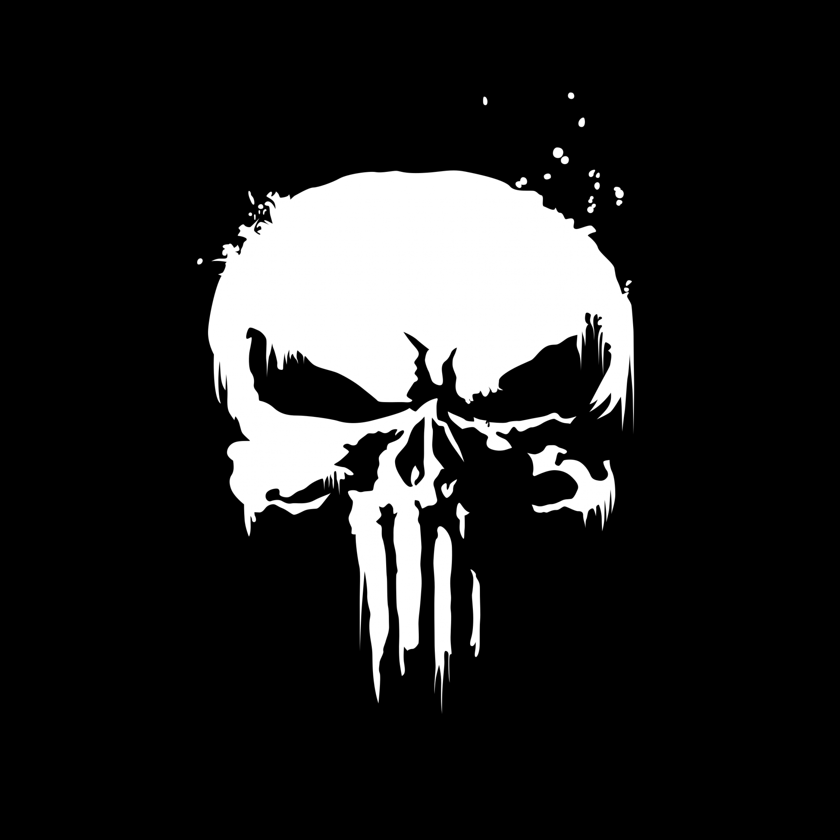 2732x2732 Punisher Wallpaper 4K, Marvel Comics, Skull