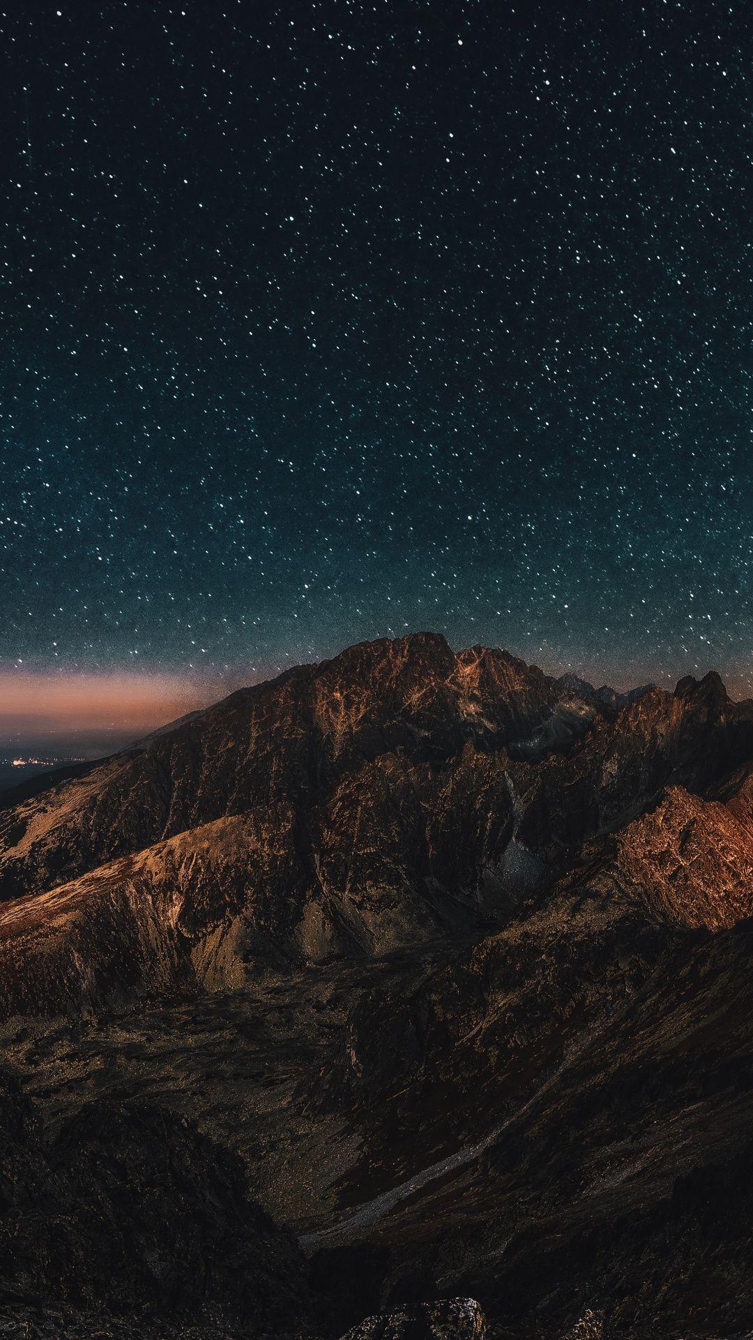 1080x1920 Night, Dolomites, mountains, Italy, 1080x1920 wallpaper