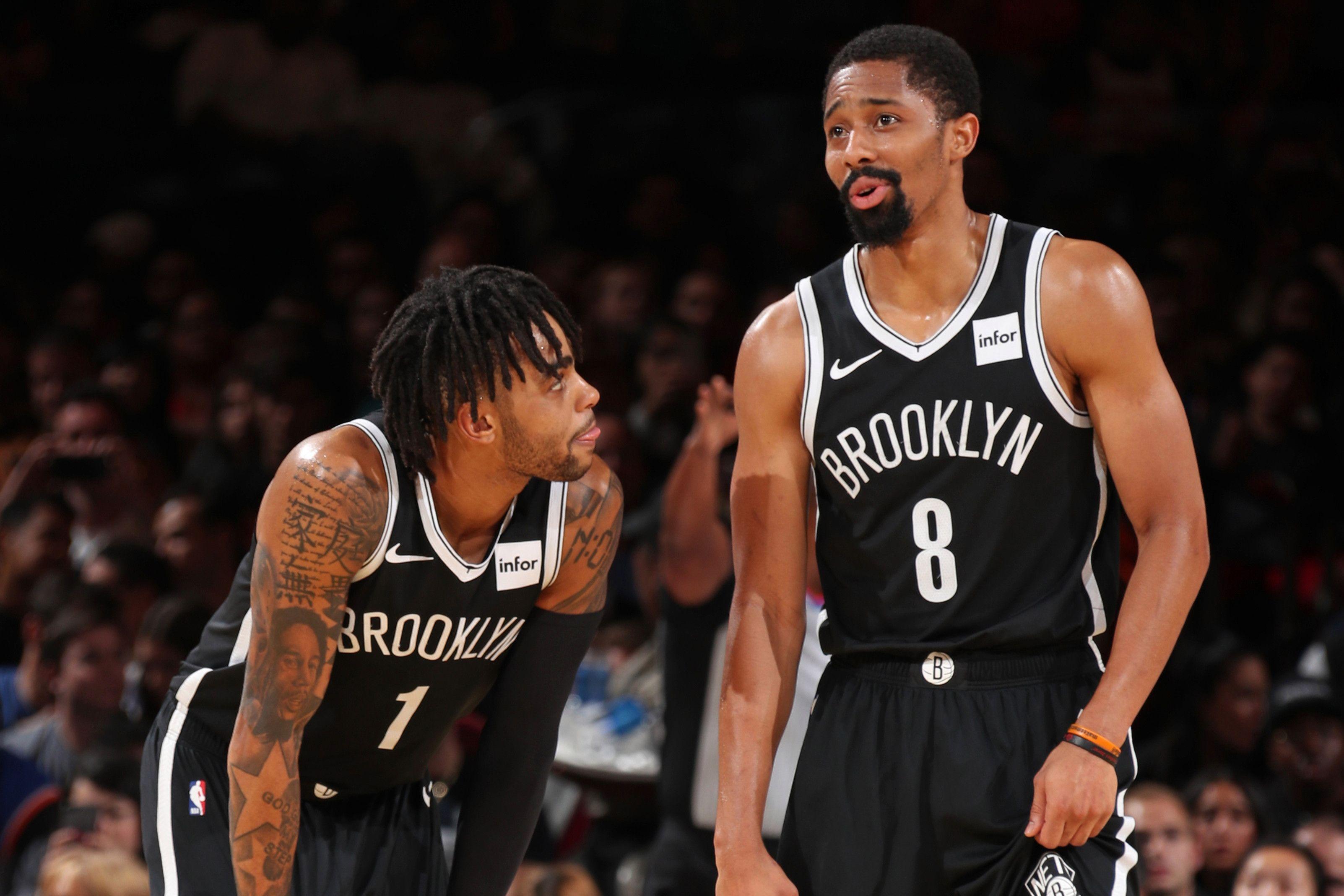 3205x2137 Spencer Dinwiddie, D'Angelo Russell finding their chemistry