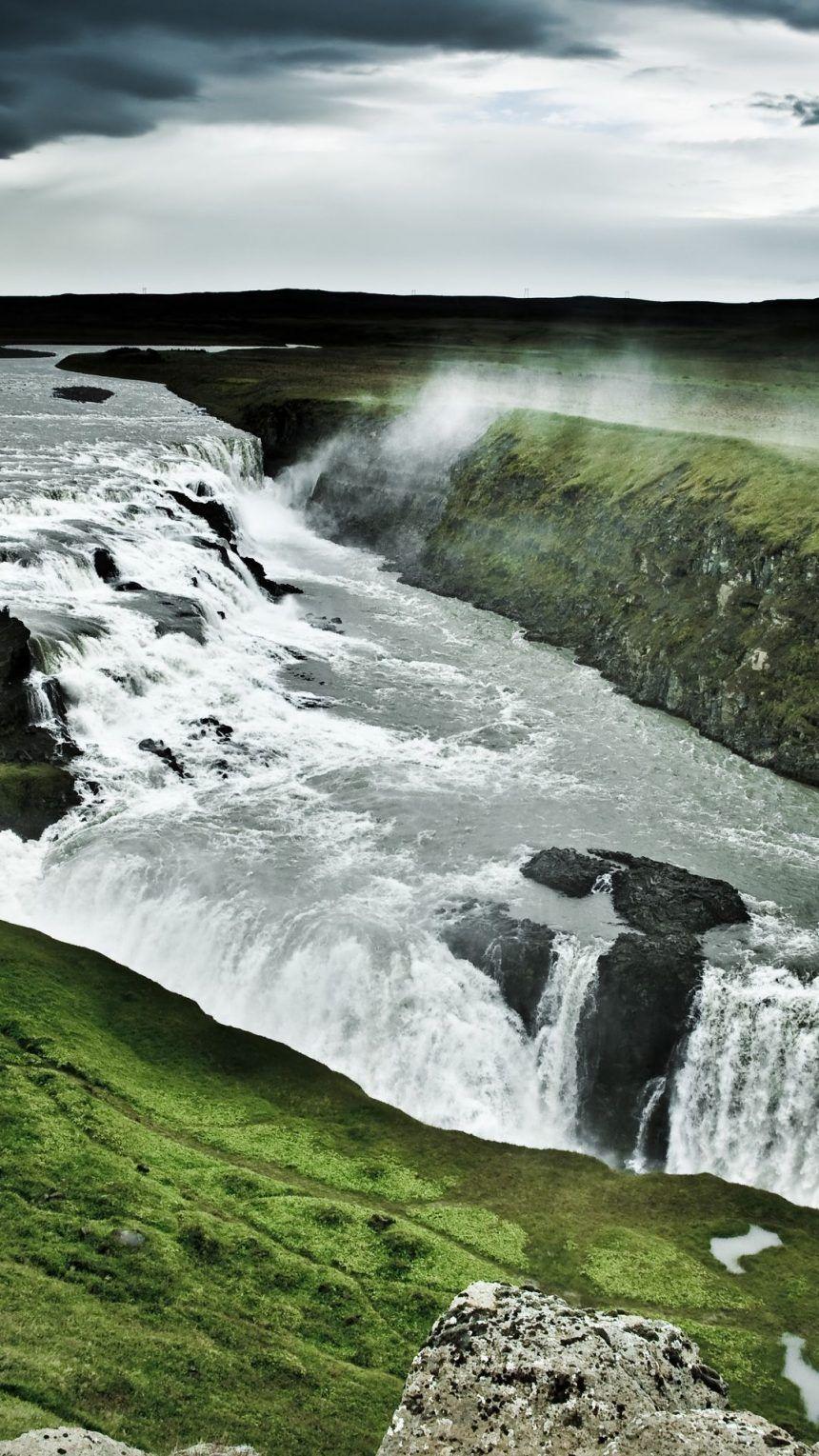 860x1529 Waterfalls of Iceland iPhone Wallpaper