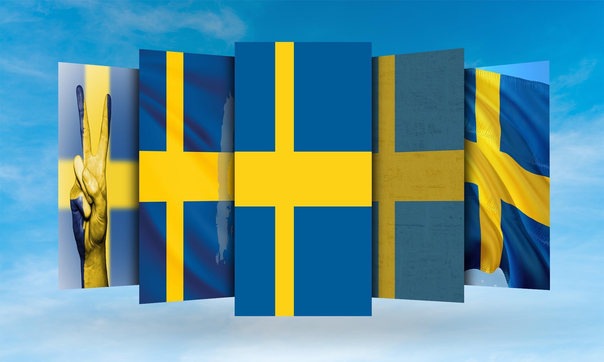 2000x1200 Sweden Flag Wallpaper for Android