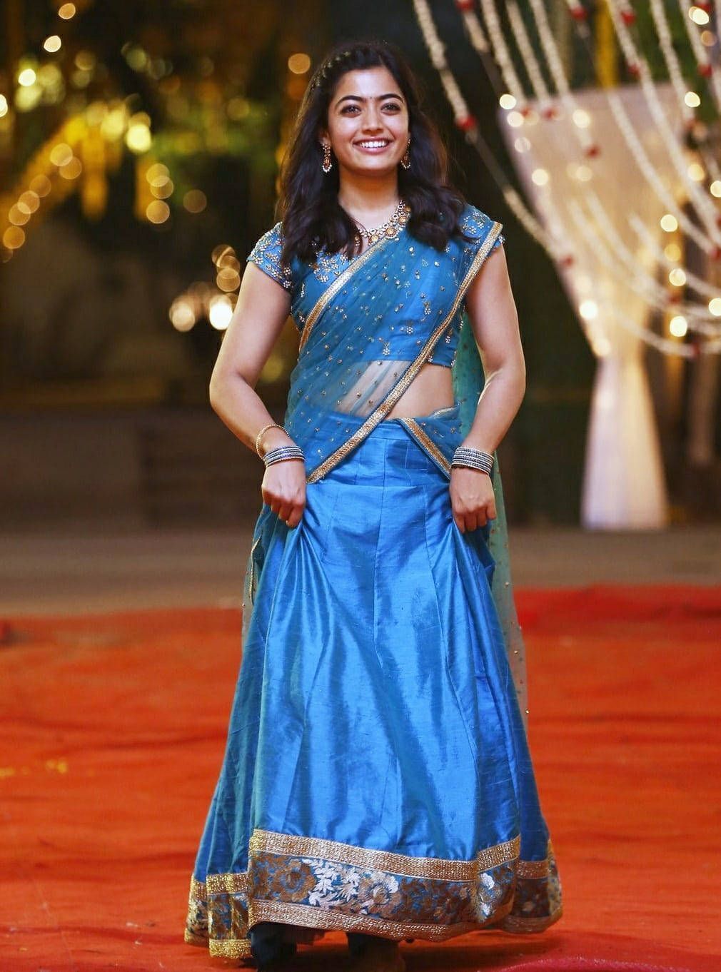 1010x1362 Download Rashmika Mandanna HD Blue